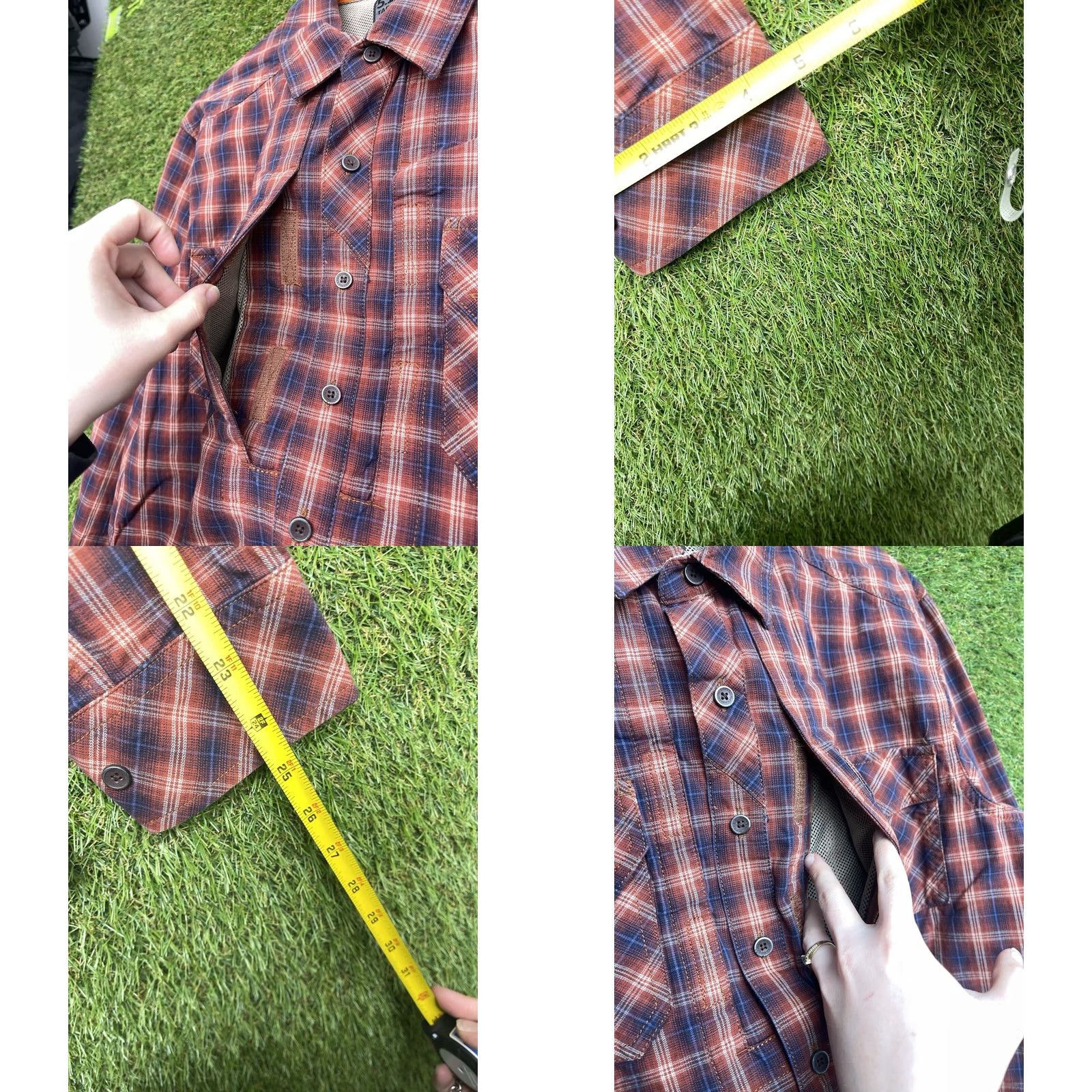 Ariat 5.11 Tactical Shirt Womens Small Petite Button Concealed Carry Pockets 72429 Red Plaid 90s Workwear Shirt Womens Petite XS-PS Buttons Mens Womens Size S / US 4 / IT 40 - 8 Thumbnail