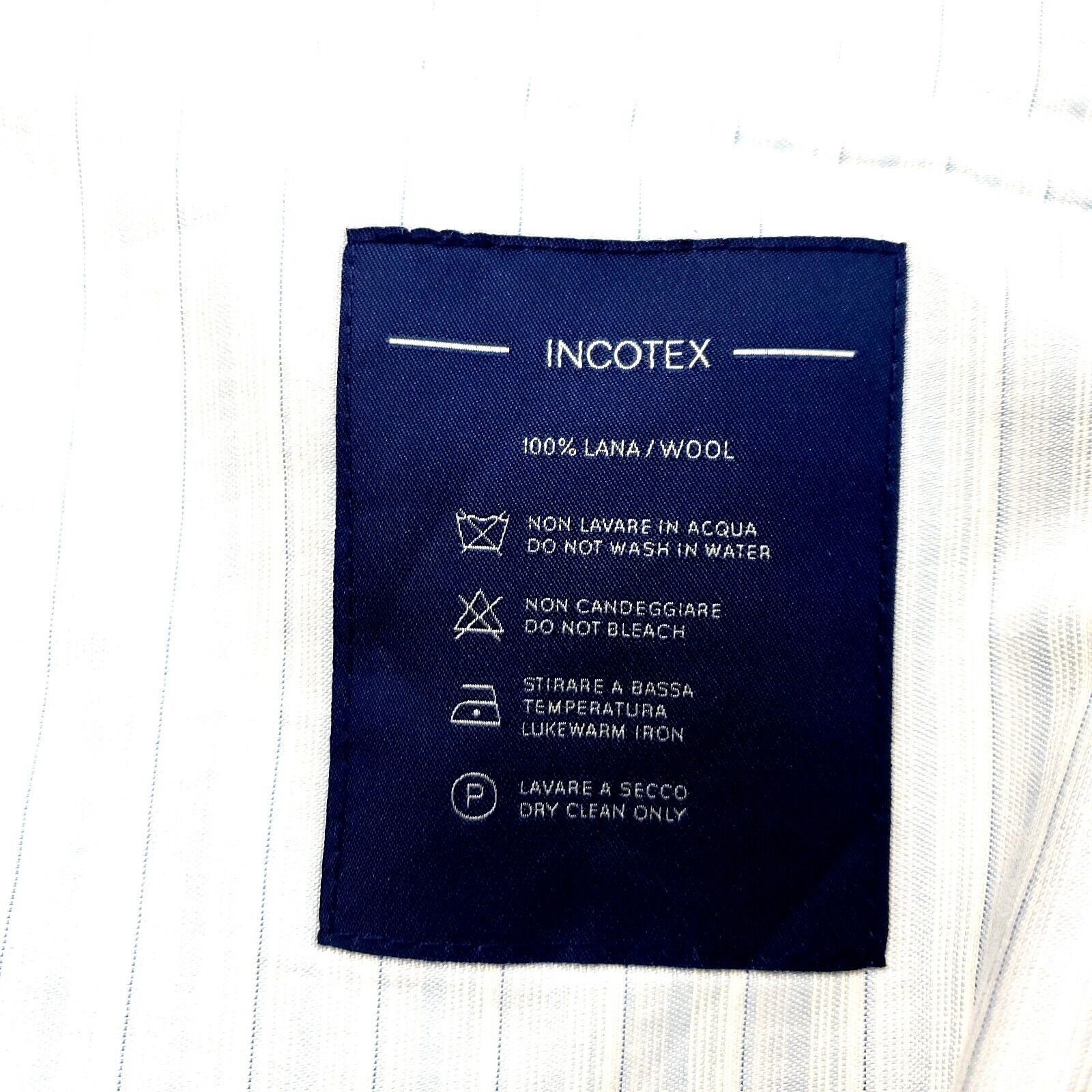 Incotex Incotex Venezia 1951 Super 120s Wool Flat Front Black Dress Size 40R - 4 Thumbnail