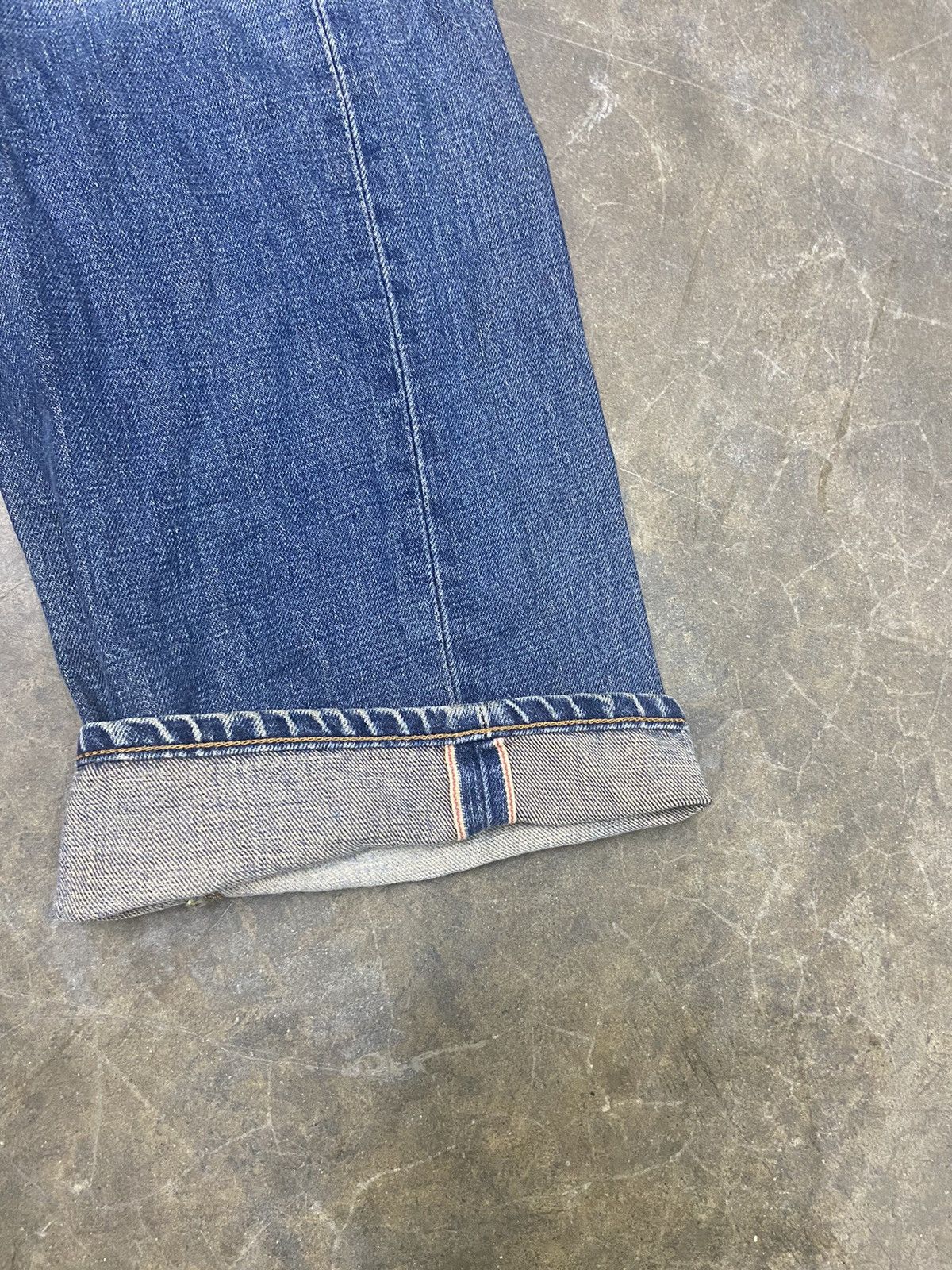 Beauty Beast 🔥 Flare🔥🔥🔥 Vintage Edwin 505X selvedge jeans distressed Size US 31 - 5 Thumbnail