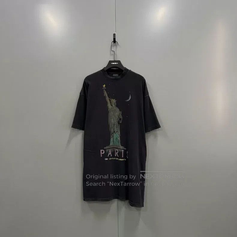 Balenciaga Balenciaga Statue of Liberty printed short sleeves Size US S / EU 44-46 / 1 - 1 Thumbnail