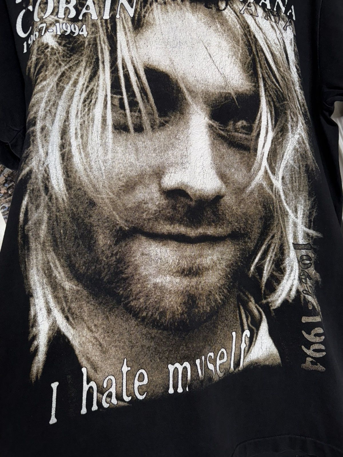 Vintage Vintage 90’s Kurt Cobain T-Shirt Rare Nirvana Tee Size Large Size US L / EU 52-54 / 3 - 2 Thumbnail