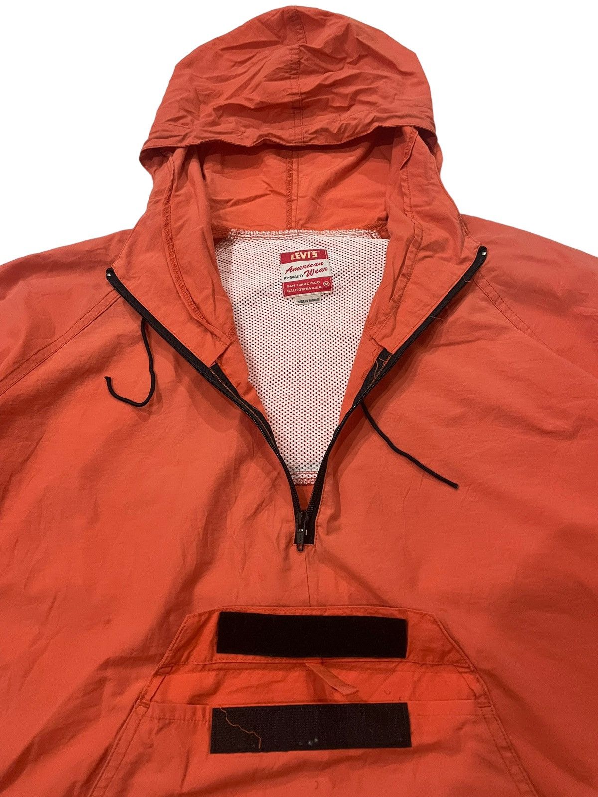 If Six Was Nine Vtg 90s Levi’s White tag Half Zip Pull Over Windbreaker Size US M / EU 48-50 / 2 - 11 Thumbnail
