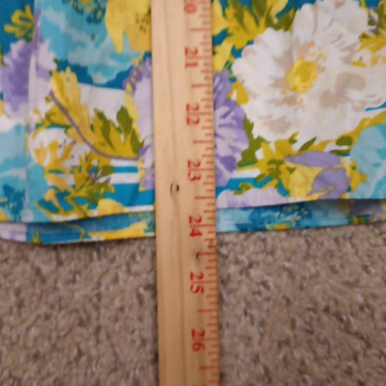 Talbots Talbots Skirt A-Line Women Knee Length Cotton Blue Floral 12 Zip Lined Size 34" / US 12 / IT 48 - 5 Thumbnail