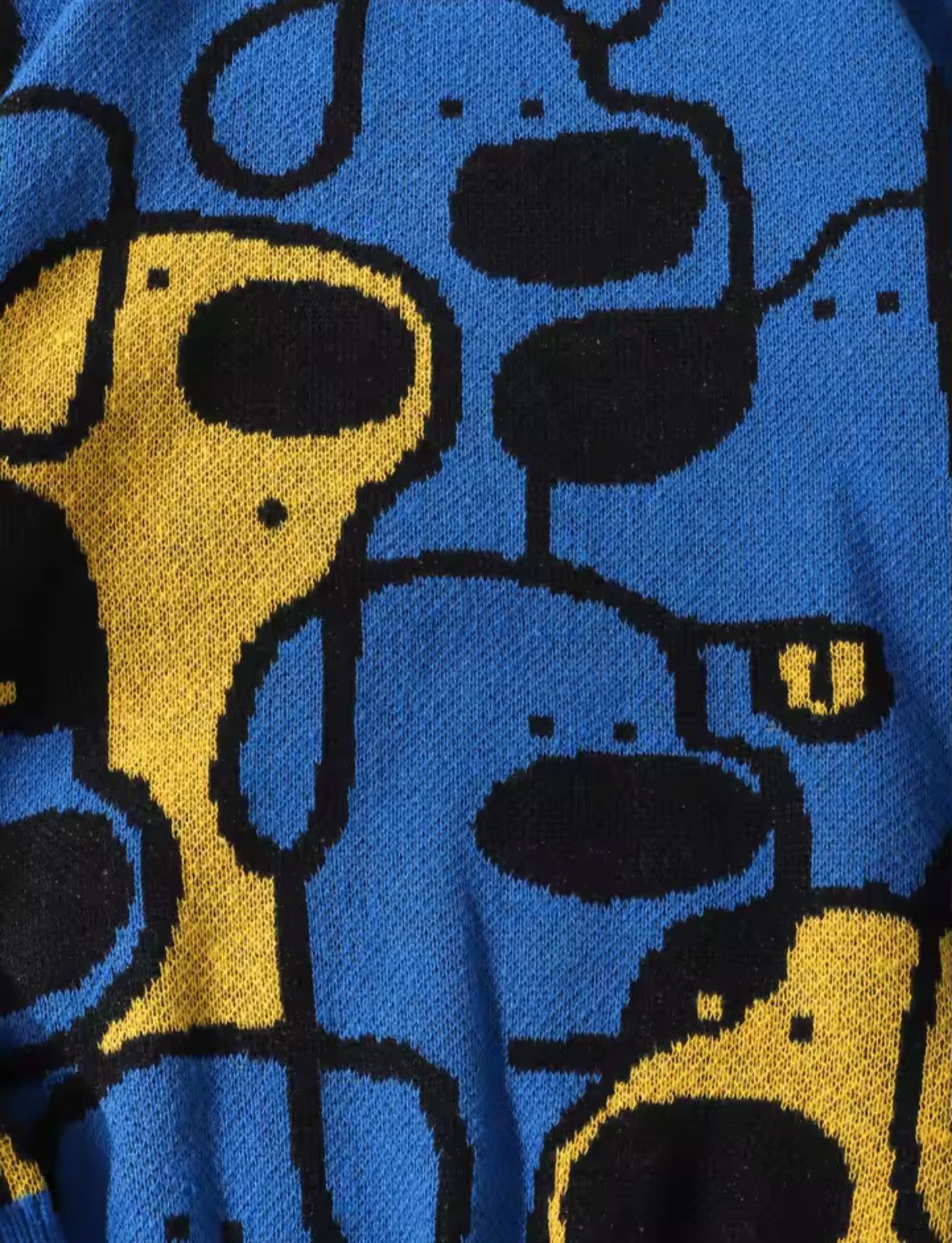 Other Street Retro Y2K Cute Cartoon Dog Jacquard Knitwear Size US S / EU 44-46 / 1 - 3 Thumbnail