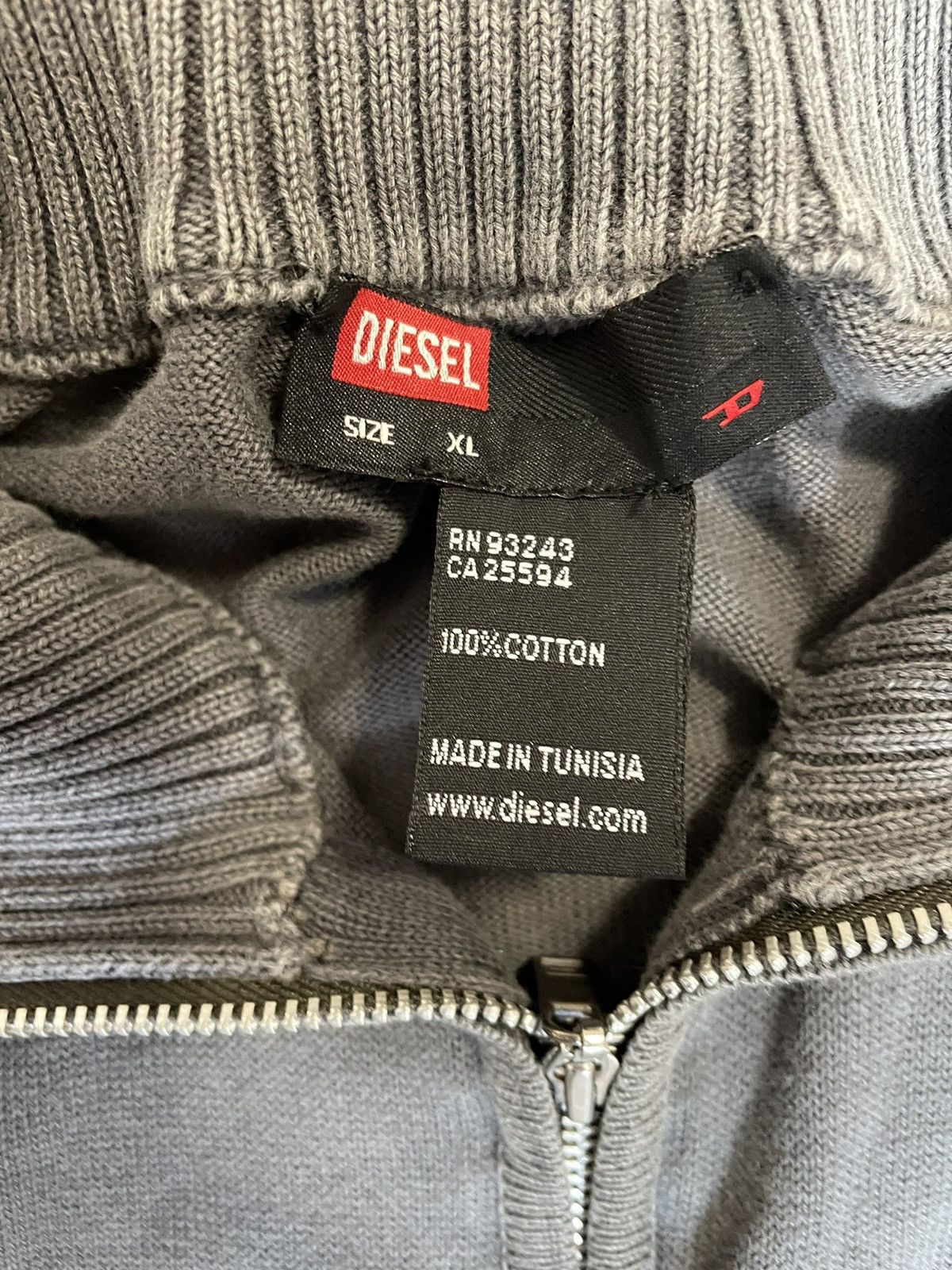 Diesel × Japanese Brand × Vintage Vintage Diesel Sweater Knit Big Logo Avantgarde Y2K Size US XL / EU 56 / 4 - 3 Thumbnail