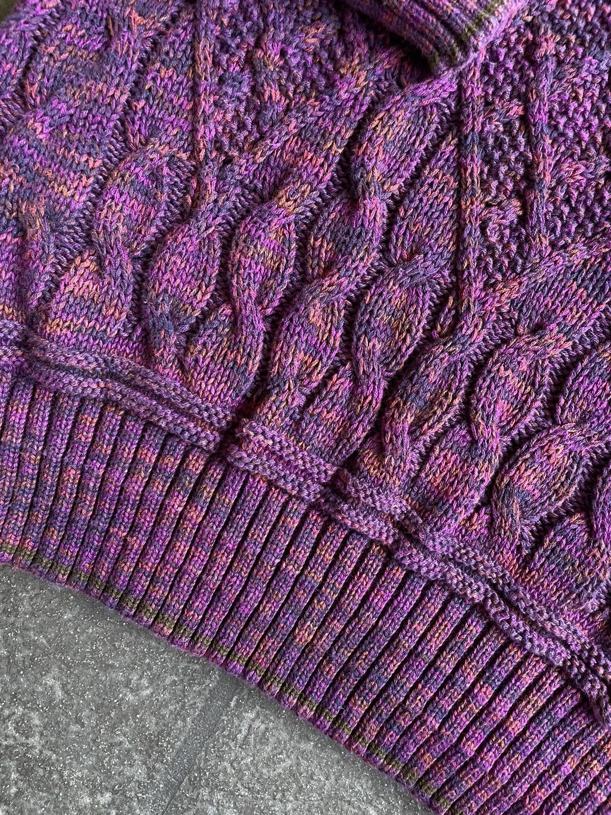 Alexander Julian Vintage Purple Knit Sweater Size US M / EU 48-50 / 2 - 2 Thumbnail