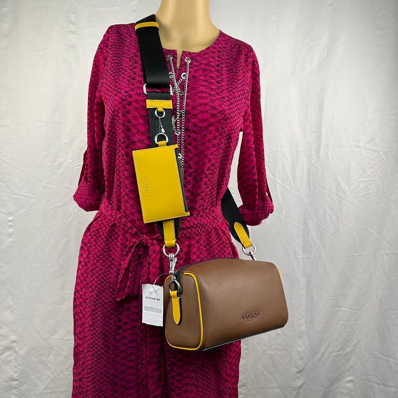 Coach COACH CU194 Axel Crossbody Bag In Colorblock Size ONE SIZE - 2 Thumbnail