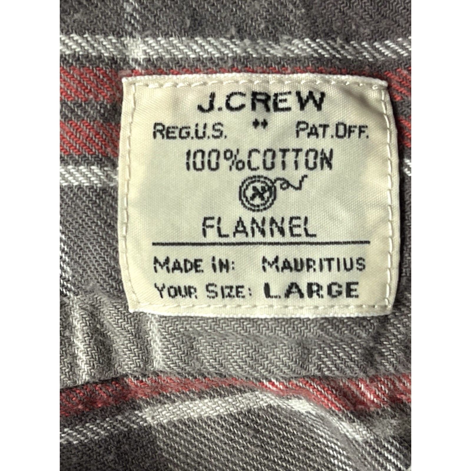 J.Crew J. Crew Shirt Men Plaid Flannel Button-Up L Red Slim Long Sleeve Shirt Mens Size US L / EU 52-54 / 3 - 6 Thumbnail