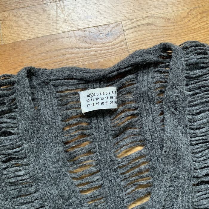 Maison Margiela FW2009 Oversized Spider Knit Alpaca Vest | Grailed