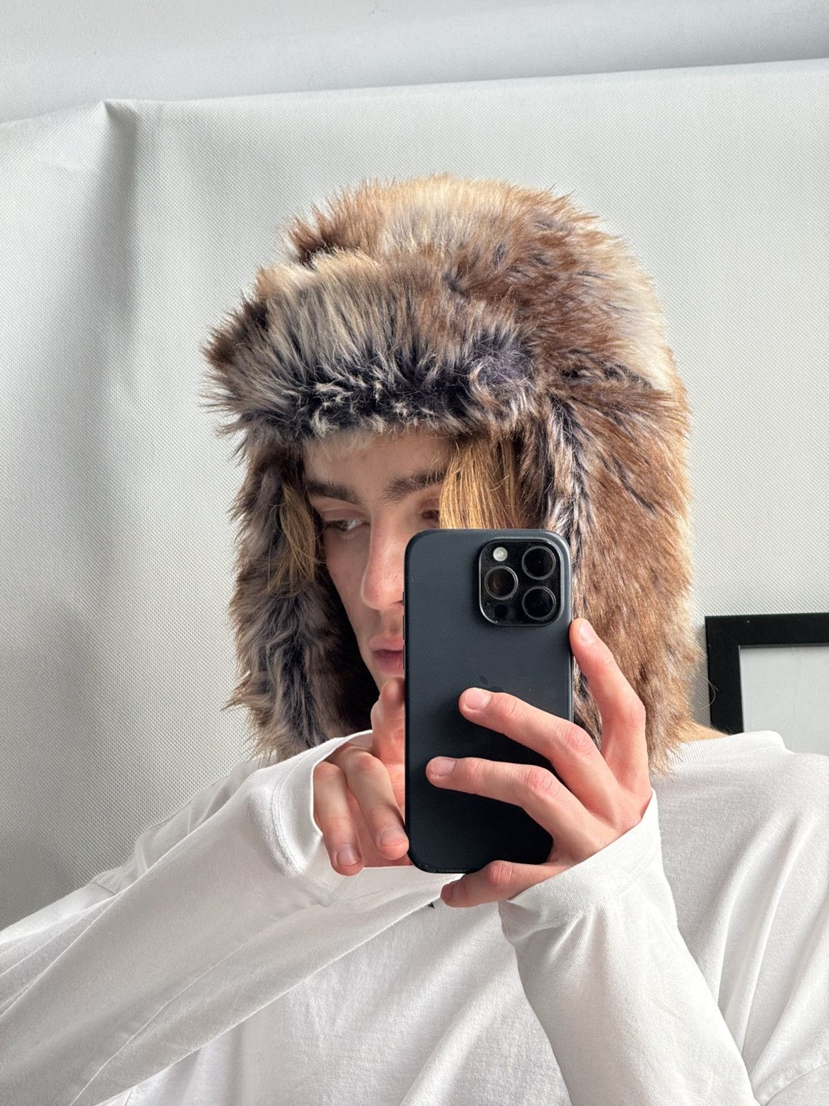 Hysteric Glamour Vintage fuzzy mohair japanese ushanka hat avant garde Size ONE SIZE - 12 Thumbnail