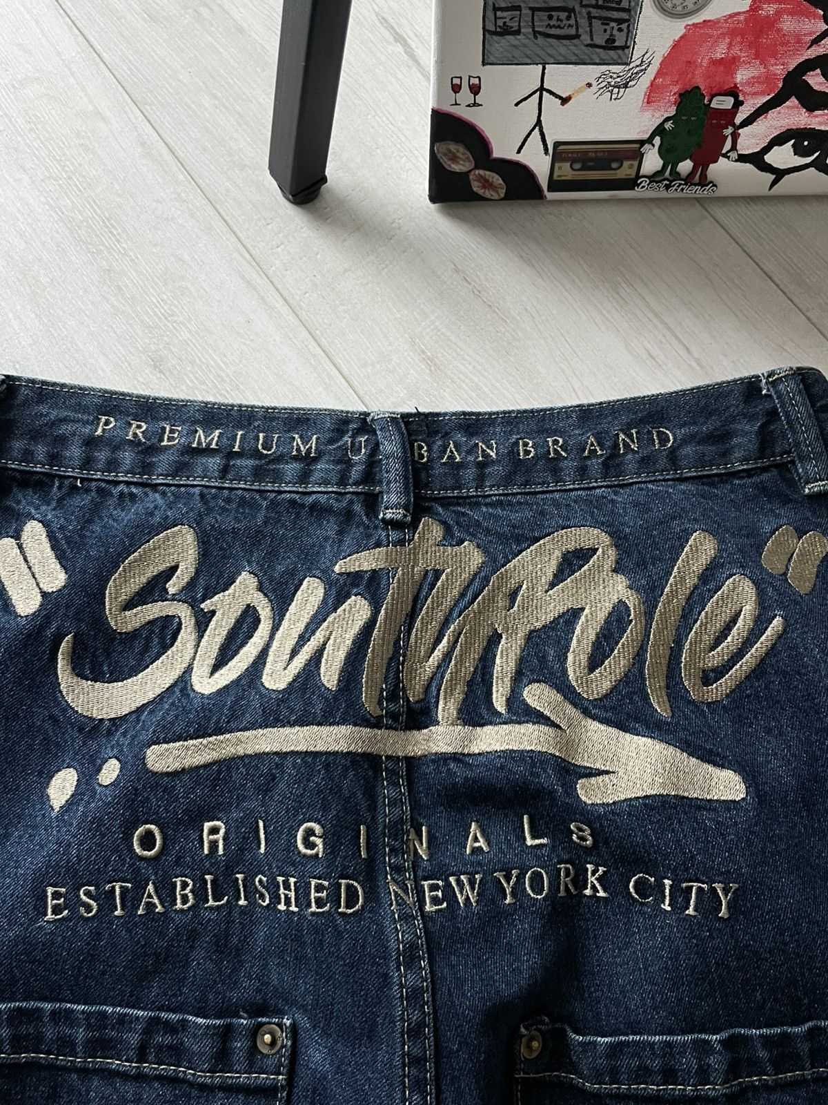 Southpole Vintage Y2K Southpole Denim Jeans 00’s Big Logo Blue RARE Size US 32 / EU 48 - 5 Thumbnail