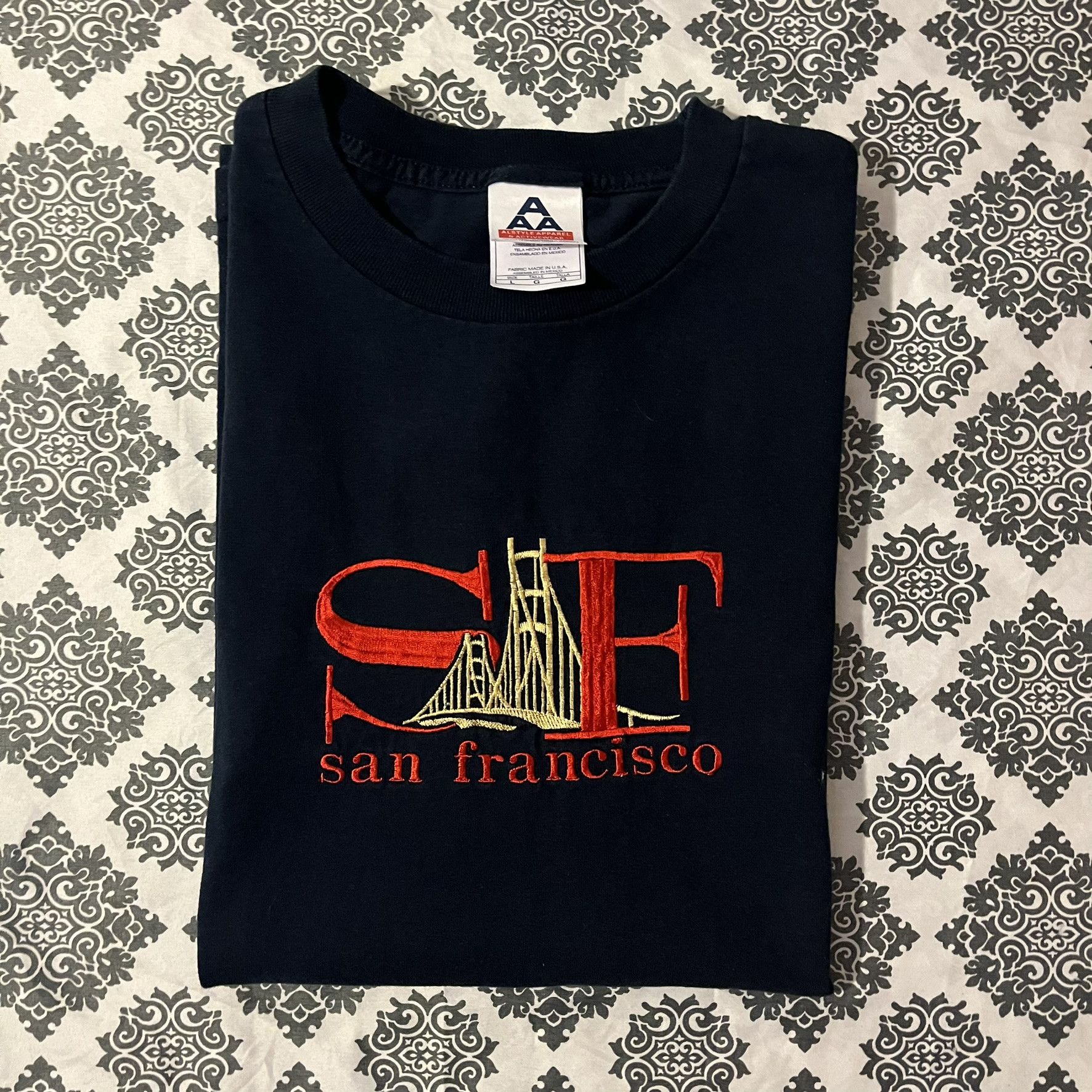 Alstyle VTG 2000s 00s San Francisco Embroidered Destination Tee Size US L / EU 52-54 / 3 - 1 Thumbnail