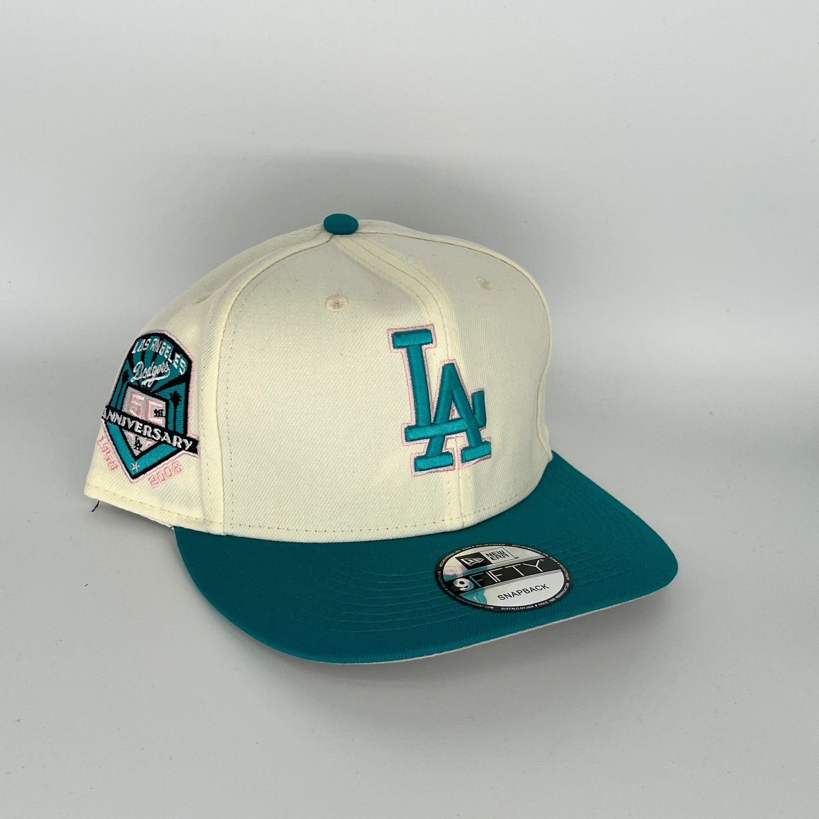 New Era White Blue Los Angeles Dodgers 50TH Anniversary New Era MLB Size ONE SIZE - 1 Thumbnail