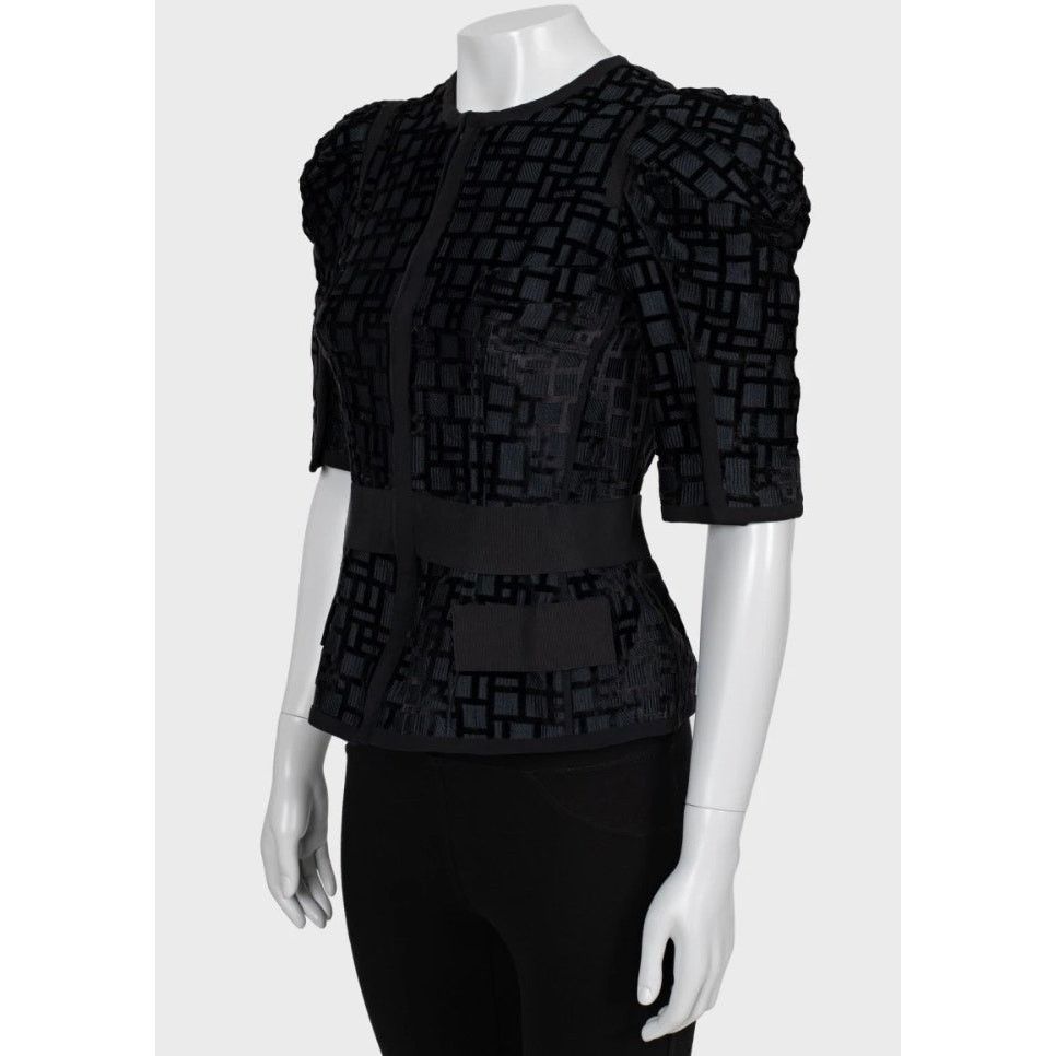 Dolce & Gabbana NWOT Stunning Dolce & Gabbana Black Silk Fitted Jacket Sz.40 Size S / US 4 / IT 40 - 2 Thumbnail