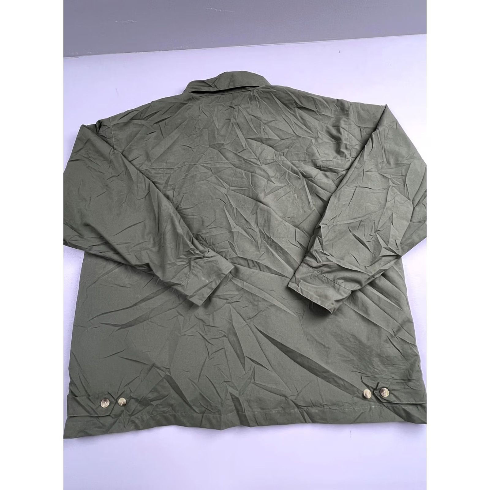 Haband Haband Jacket Mens 3XL Green Microfiber Windbreaker Full Zip Lined Lightweight Shirt Health? (Note: This seems incorrect; please provide final.) Size US XXL / EU 58 / 5 - 2 Thumbnail
