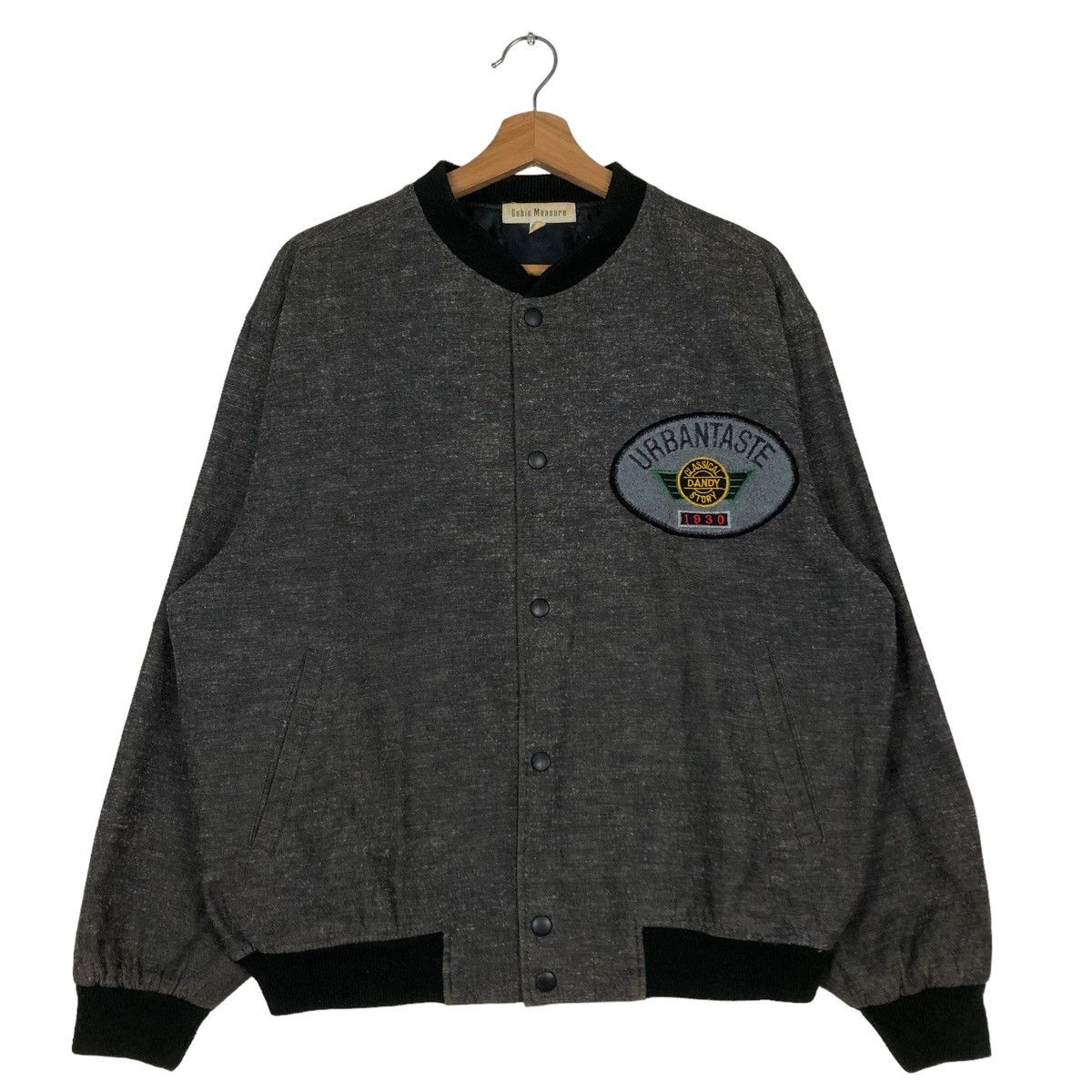 Japanese Brand 🔥VINTAGE WOOL BOMBER JACKET URBAN TASTE JAPAN ISSEY MIYAKE Size US L / EU 52-54 / 3 - 1 Thumbnail