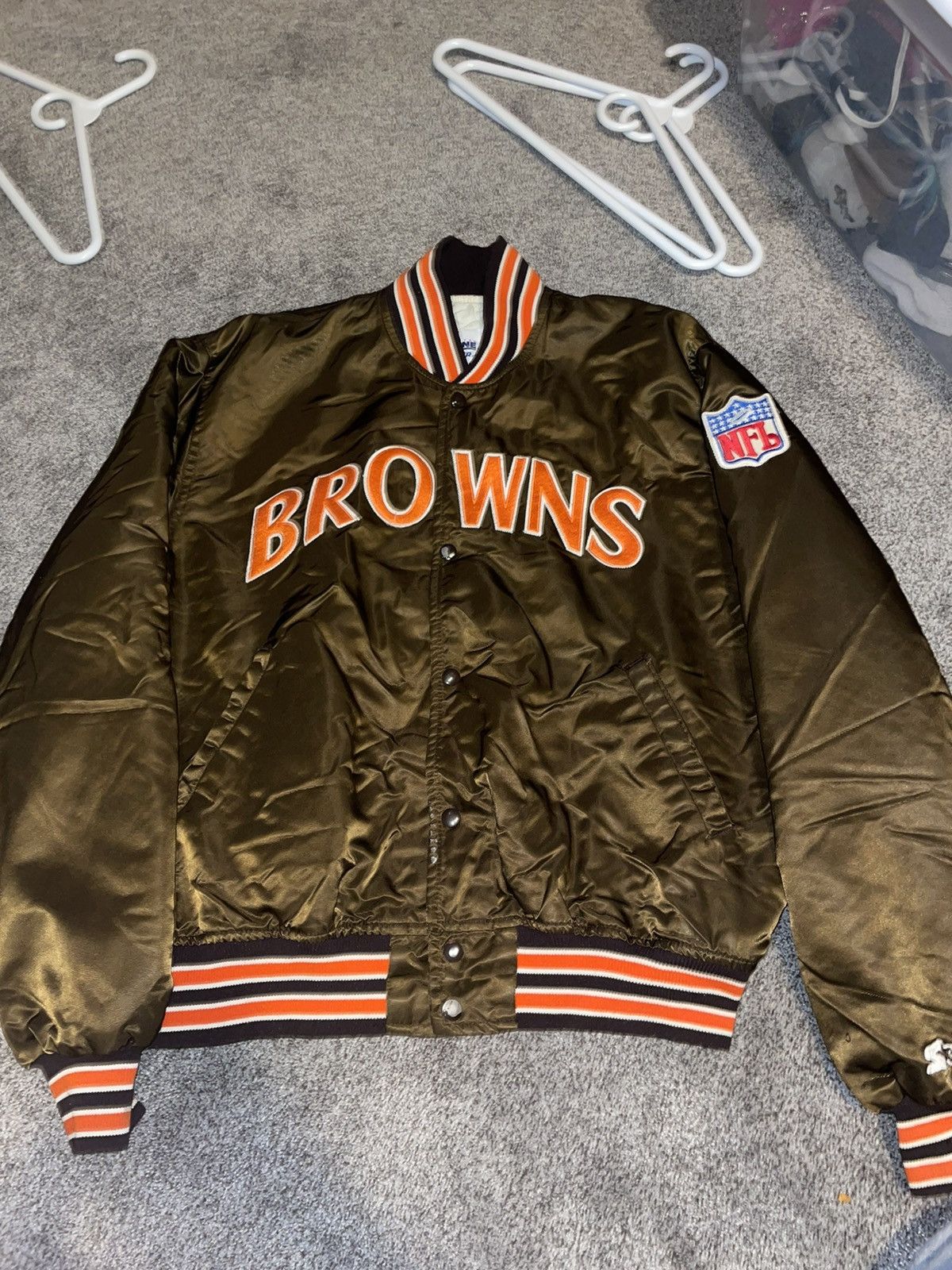 NFL × Vintage Vintage Browns NFL Bomber Size US XL / EU 56 / 4 - 1 Thumbnail