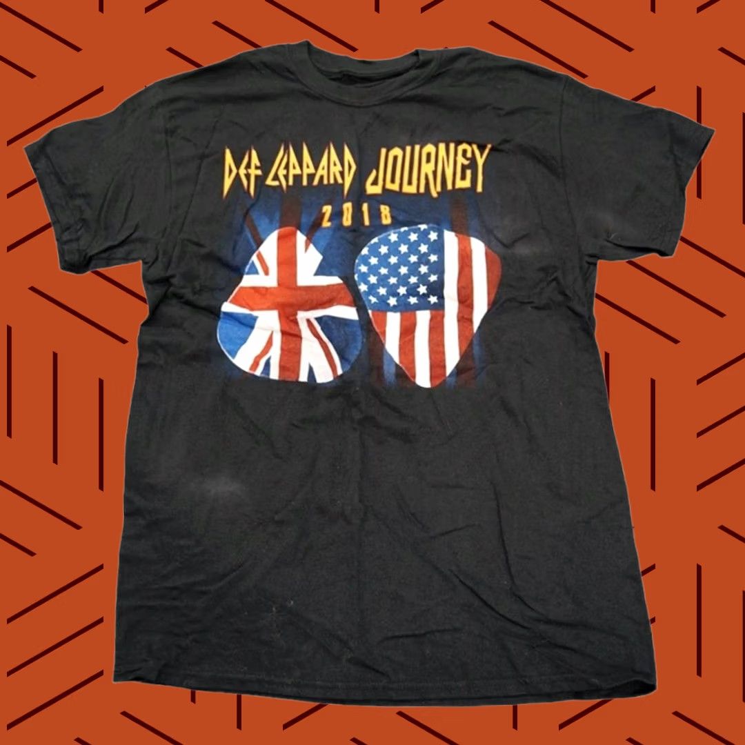 Vintage VINTAGE Def Leppard Journey 2018 Tour Concert T-Shirt Size US M / EU 48-50 / 2 - 1 Thumbnail