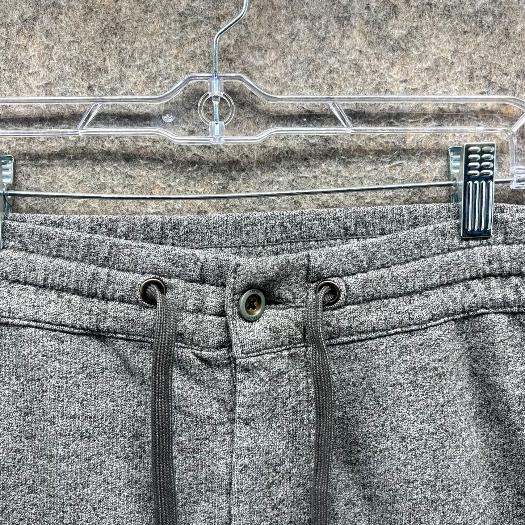 Levi's Levi's Jogger Womens 32 Gray Elastic Waist Fleece Cotton Casual Pants 27in Inseam Regular Size 32 Womens Size 24" / US 00 / IT 34 - 6 Thumbnail