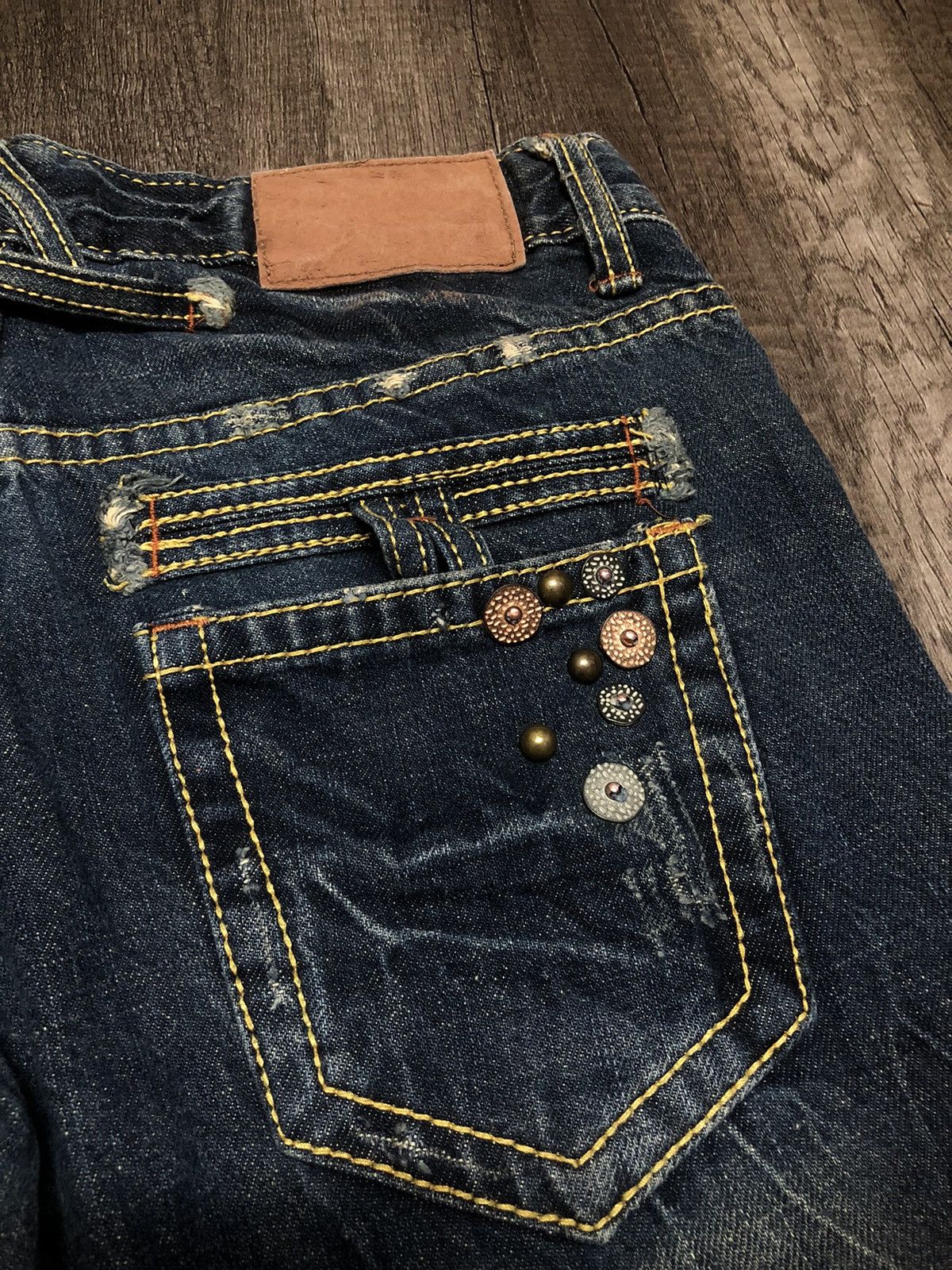 Japanese Brand × REEF Vintage Reef Flare Distressed Jeans (unisex) Size 29" - 12 Thumbnail