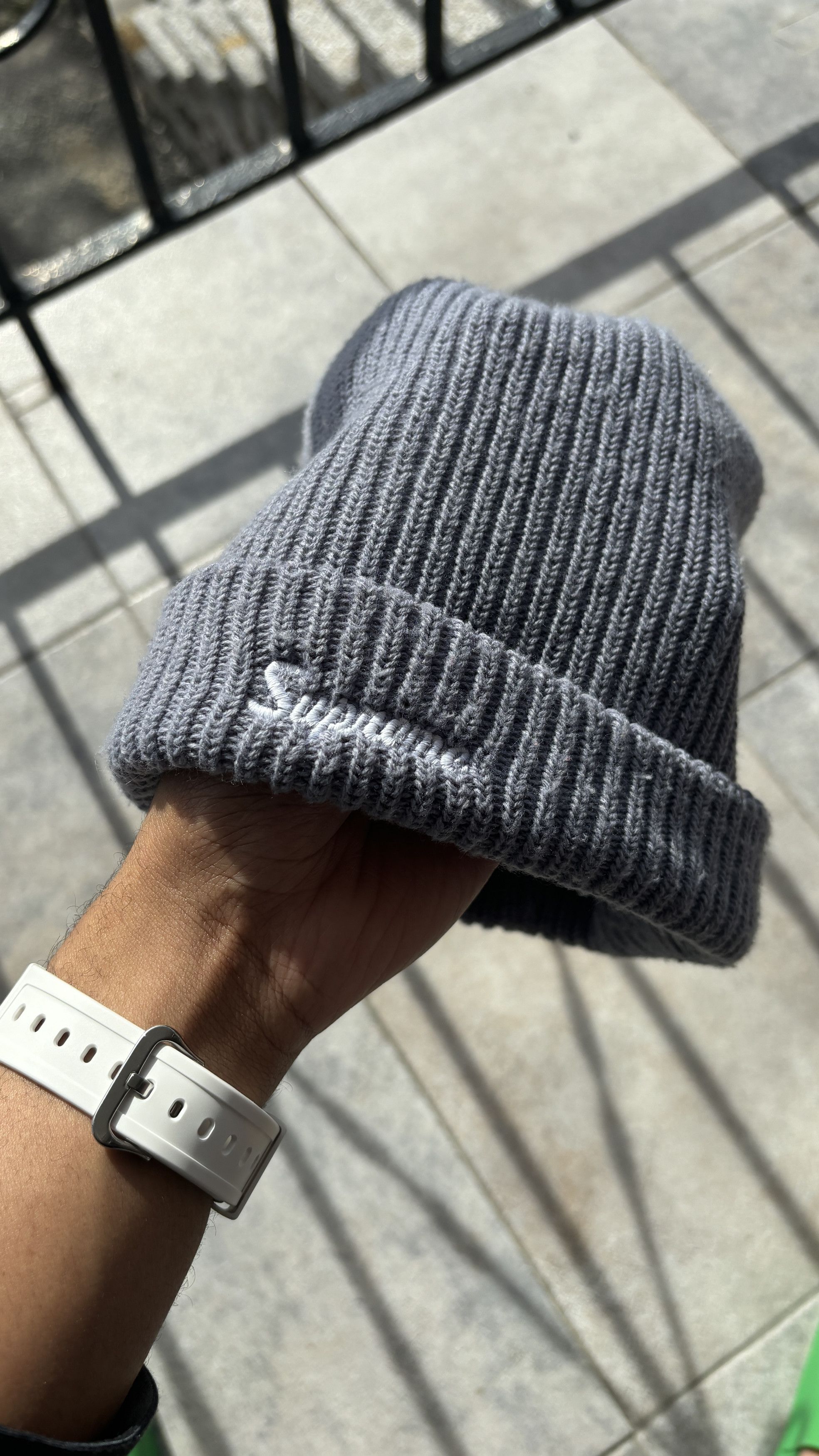Supreme Supreme Loose Gauge Beanie (FW18) Slate Blue Size ONE SIZE - 1 Thumbnail