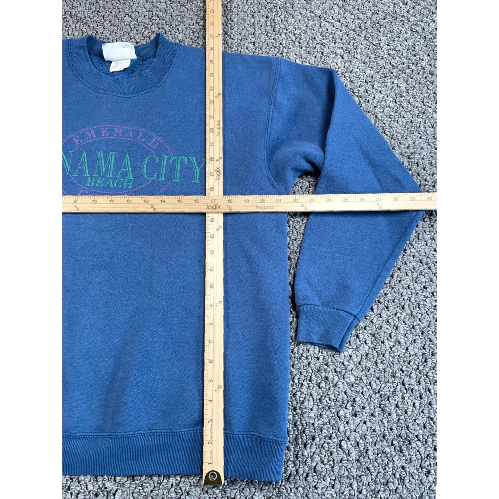 Lee VINTAGE Lee Sweatshirt Crewneck 90s Panama City Beach Florida Blue Large Mens Size US L / EU 52-54 / 3 - 5 Thumbnail
