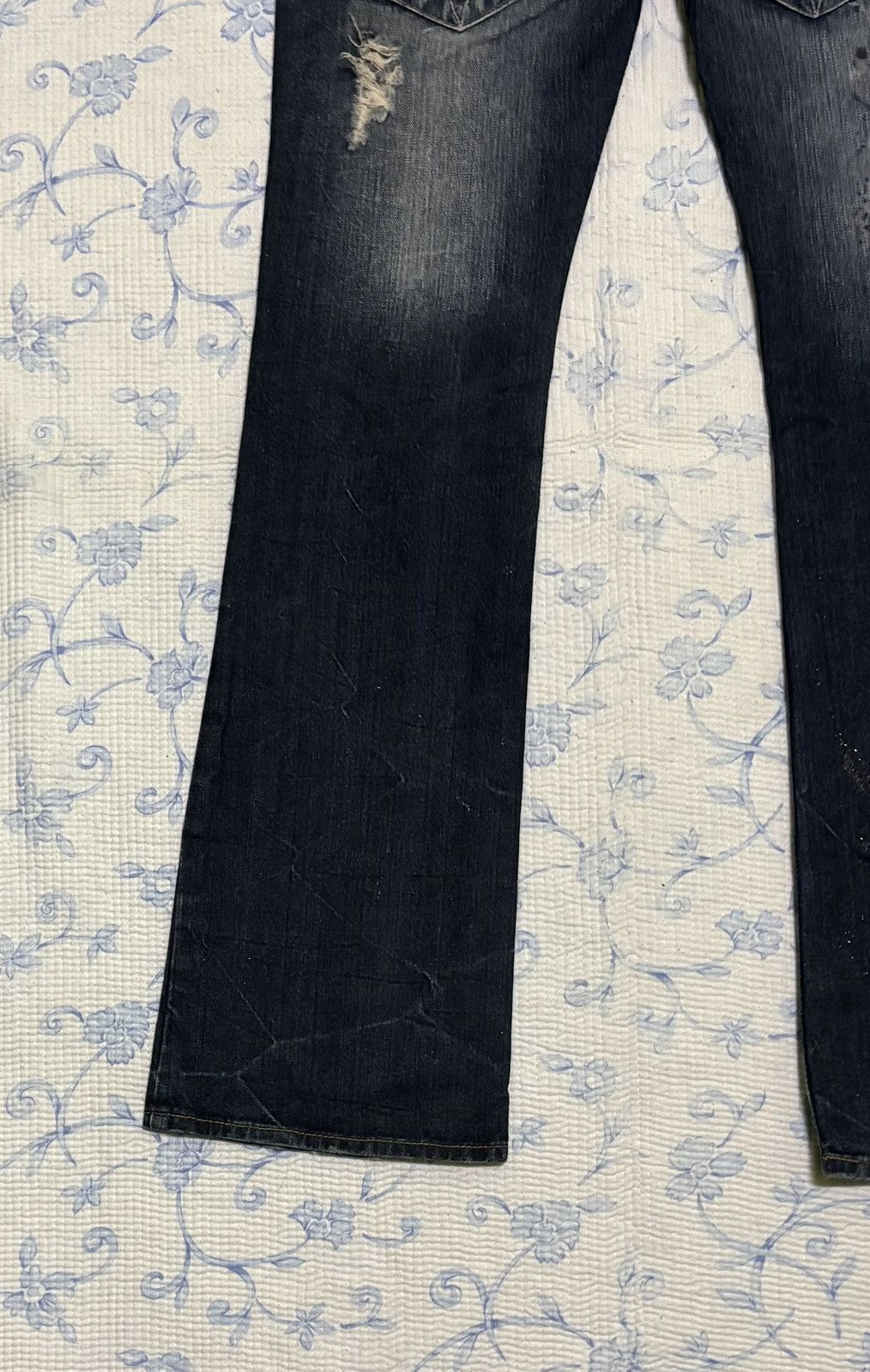 Japanese Brand Japanese Original Jeans Streetwear Flared Distressed Denim Size US 31 - 12 Thumbnail