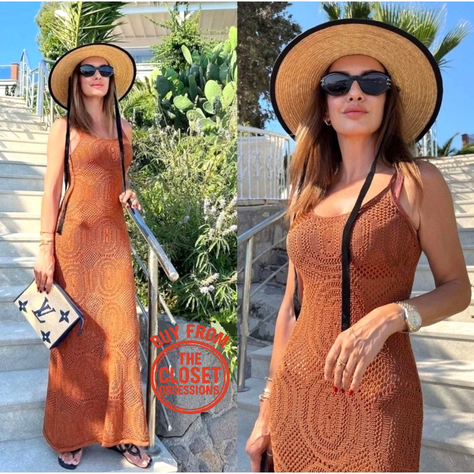 MANGO BLOGGER FAVE!!! Long Dress with Thin Straps NWT (XL)