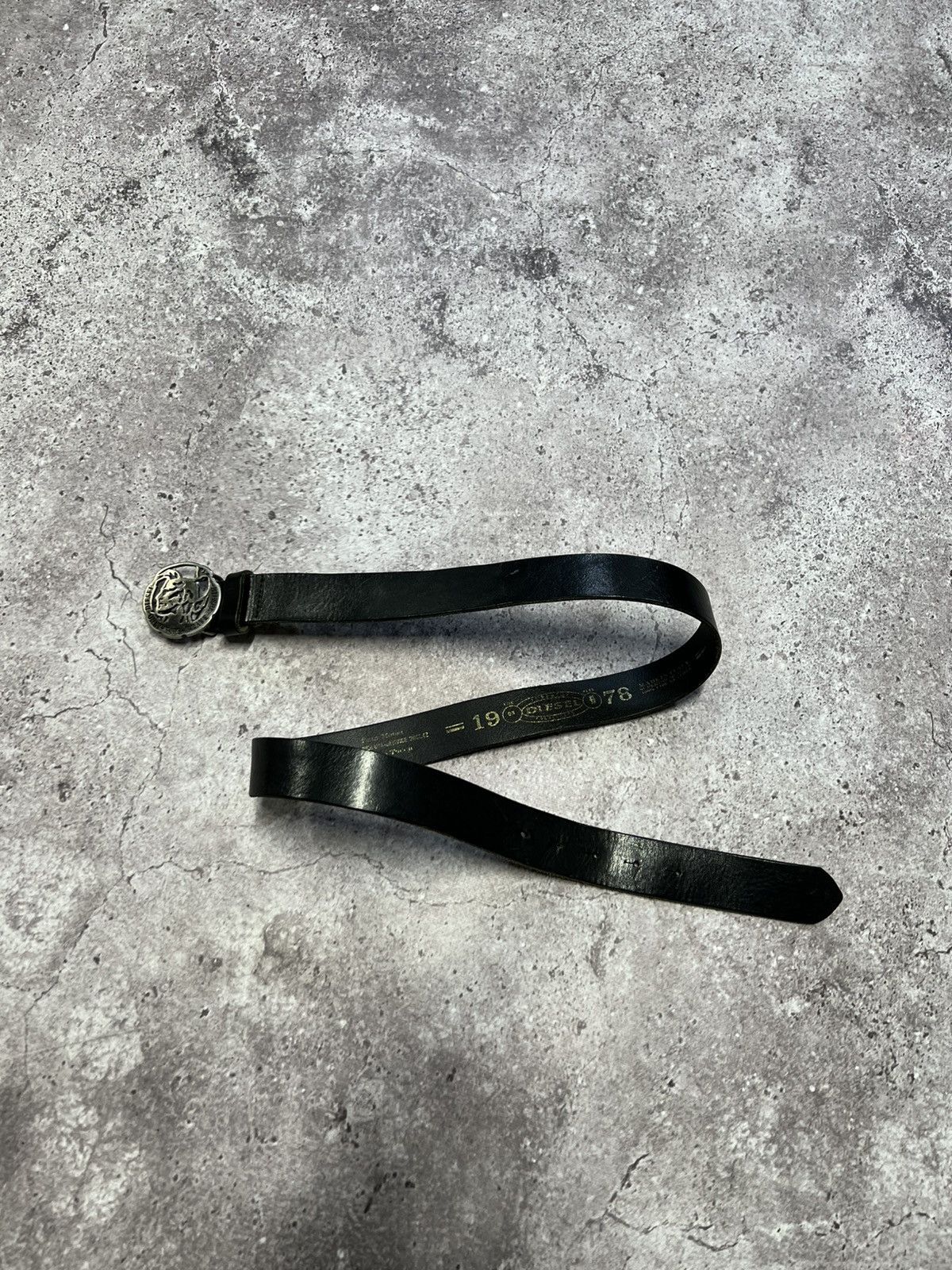 Diesel Vintage Diesel Leather Belt Monogram Big Logo Japanesse Y2K Size ONE SIZE - 4 Thumbnail
