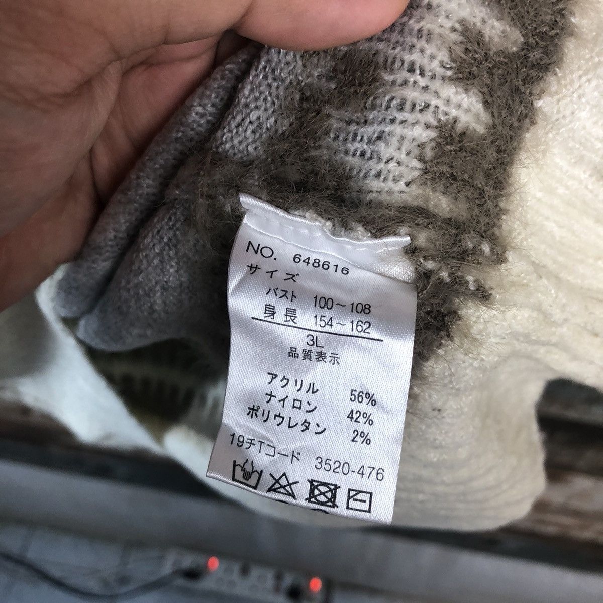 Homespun Knitwear × Japanese Brand Bi Abey Grey art vintage Knitwear #A1857 Size M / US 6-8 / IT 42-44 - 11 Thumbnail