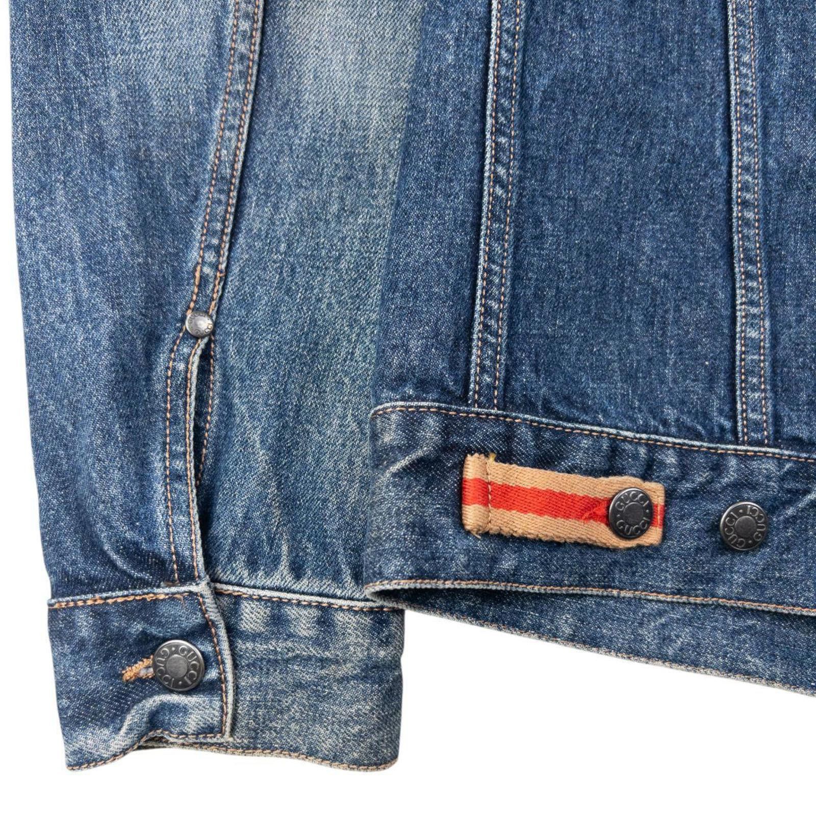 Gucci Vintage 2000s Gucci Button Up Denim Jacket Womens Size L Size US L / EU 52-54 / 3 - 5 Thumbnail