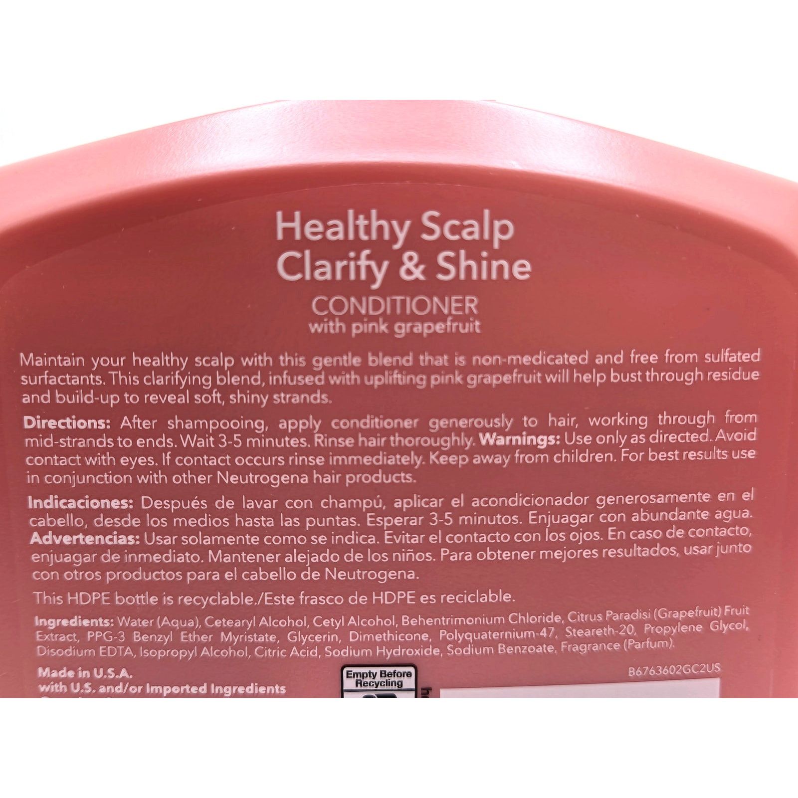 Other NEW Neutrogena Healthy Scalp Clarify & Shine Conditioner Size ONE SIZE - 4 Thumbnail