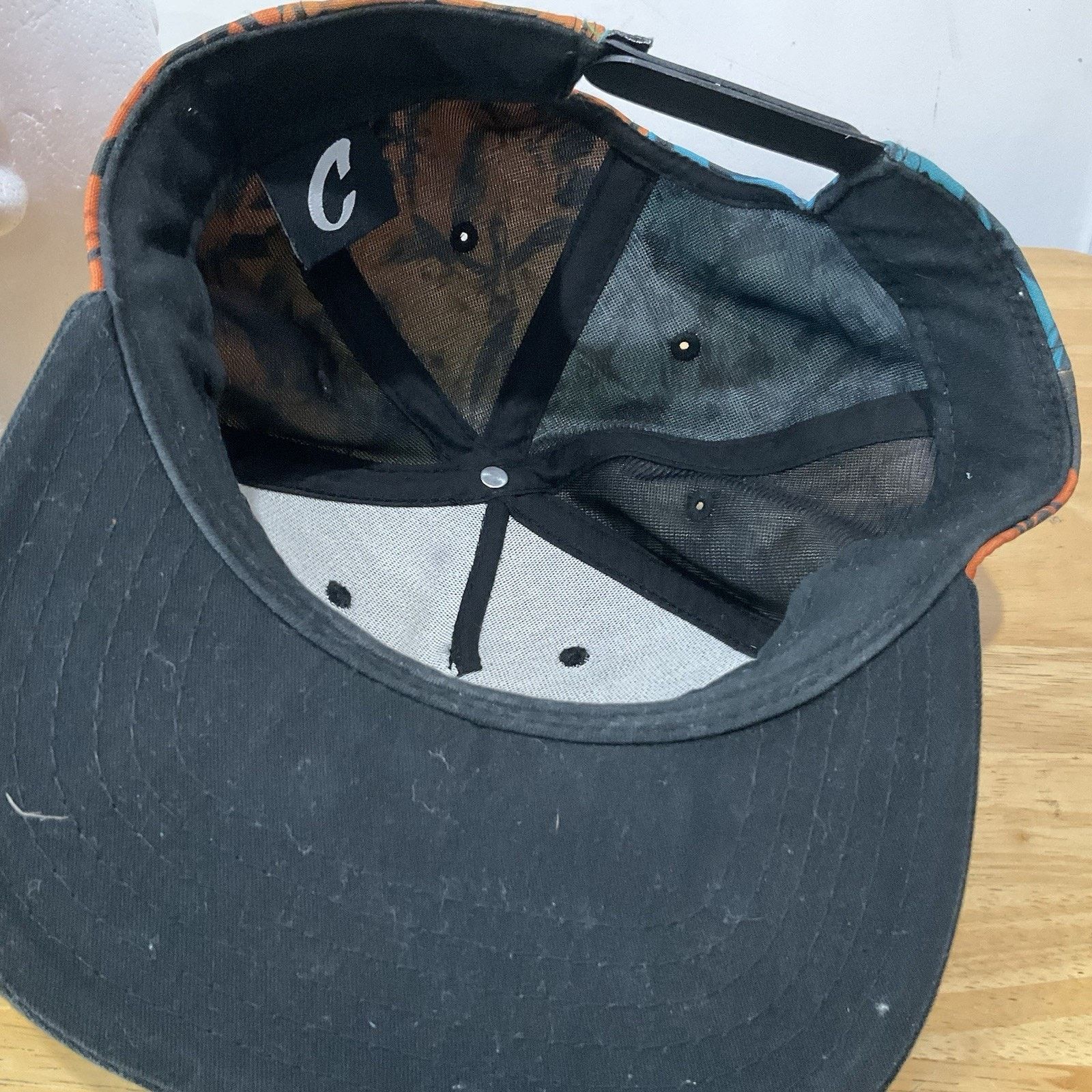 Original Chuck Original Chuck Floral Strap Back Blue Cap Hat Visor Stitched Size ONE SIZE - 5 Thumbnail