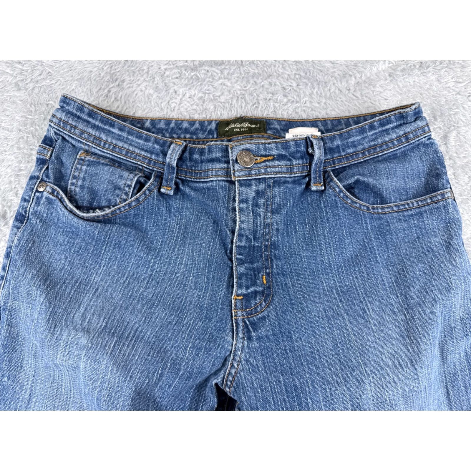 Eddie Bauer Eddie Bauer Jeans Womens 8 Blue Denim Bootcut Mid Rise 28x30 Cotton Jeans Shaping Size 30" / US 8 / IT 44 - 4 Thumbnail
