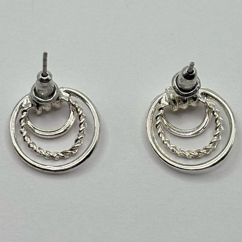 Other Silver Layered Ring Earrings Size ONE SIZE - 3 Thumbnail