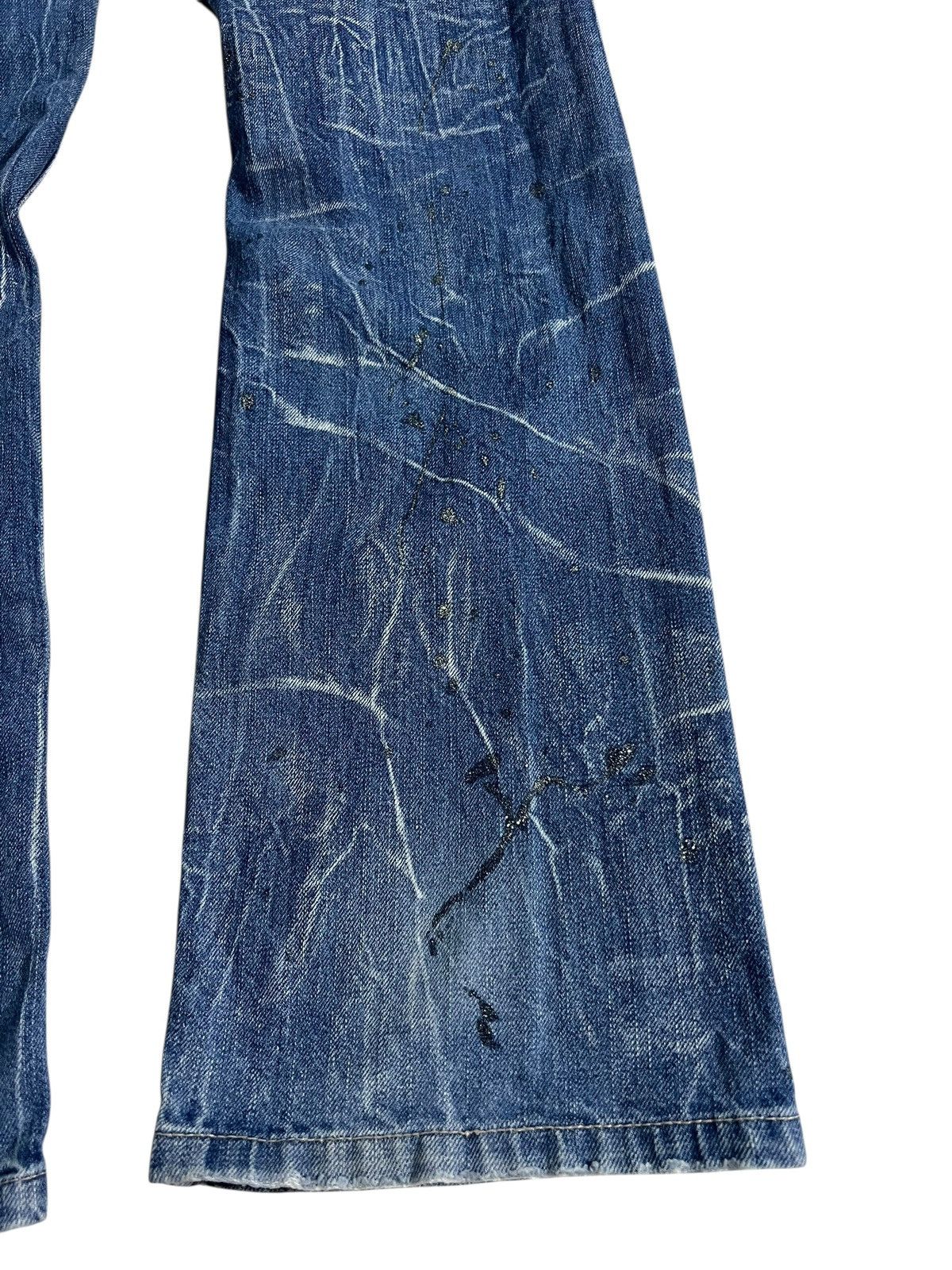 If Six Was Nine Flare Jean Nylaus Clothing Distress Claw Faded Super Rare🔥 Size US 33 - 16 Thumbnail