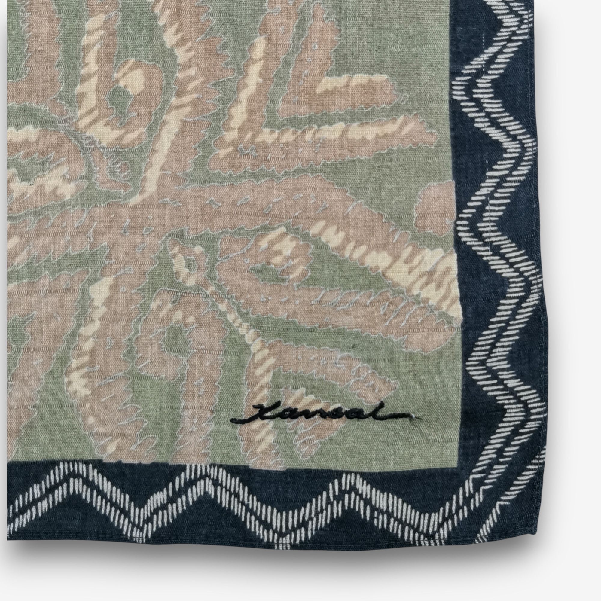 Kansai Yamamoto Vintage Kansai Handkerchief Pocket Square Bandana Size ONE SIZE - 3 Thumbnail
