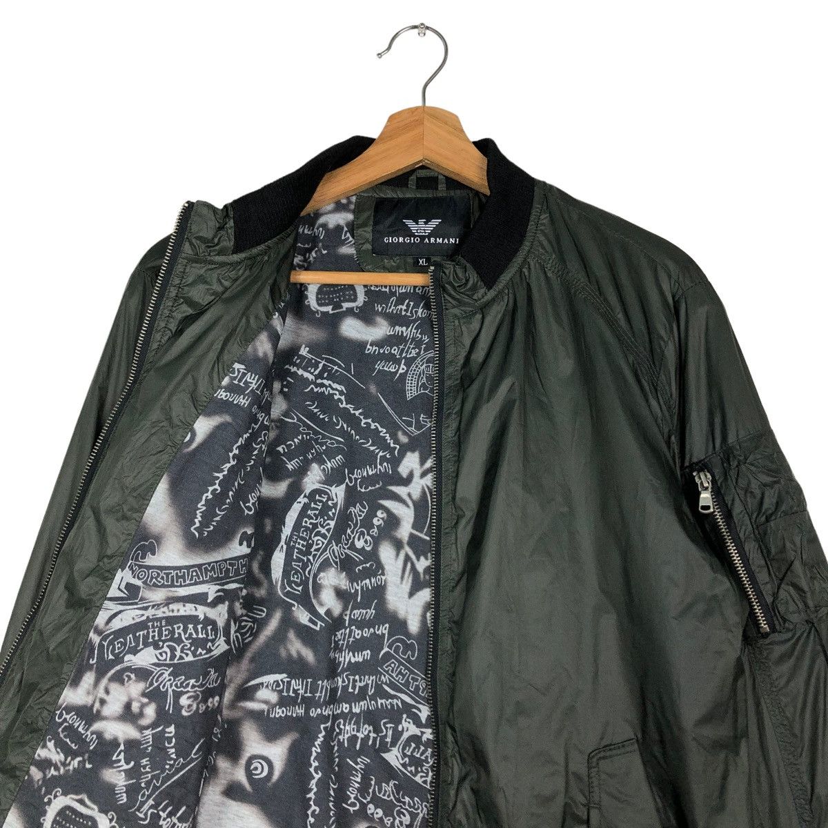 Japanese Brand 🔥VTG FLY RIOT RIOT BOMBER JACKET GIORGIO ARMANI MILITARY Size US XL / EU 56 / 4 - 12 Thumbnail