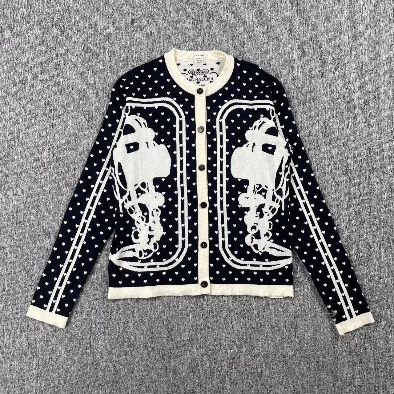 Hermes HERMES Black Knit Cardigan Coat. Size US XS / EU 42 / 0 - 1 Thumbnail