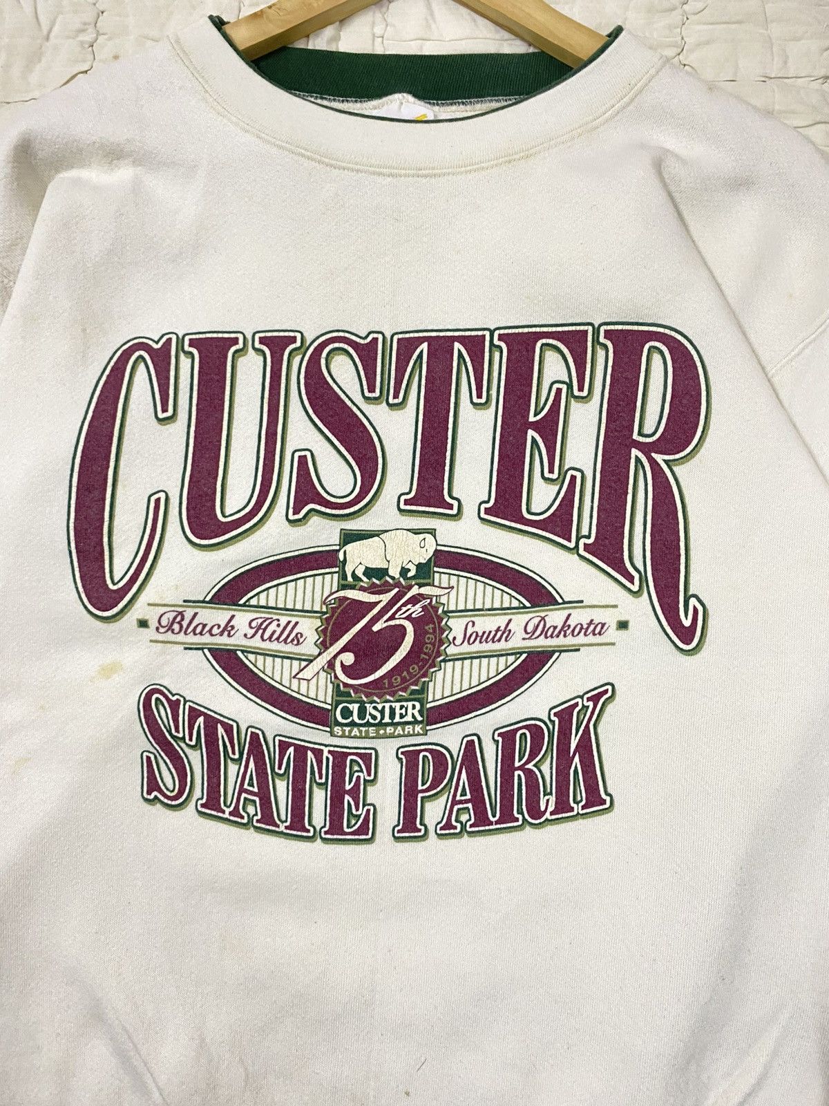 Vintage Vintage 90s Custer State Park Big Logo Sweatshirt | M Size US M / EU 48-50 / 2 - 3 Thumbnail