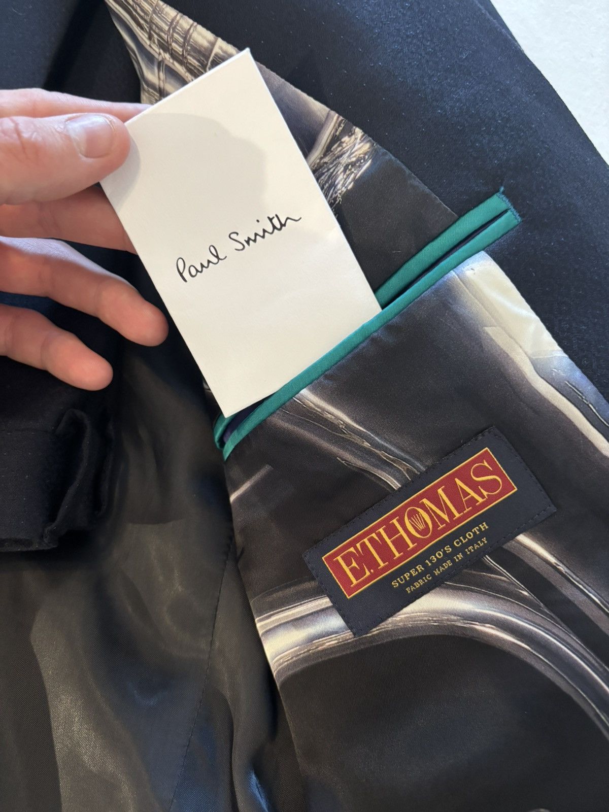 Paul Smith Paul Smith - Navy Suit - 100% Super 130 wool Size 42R - 4 Thumbnail