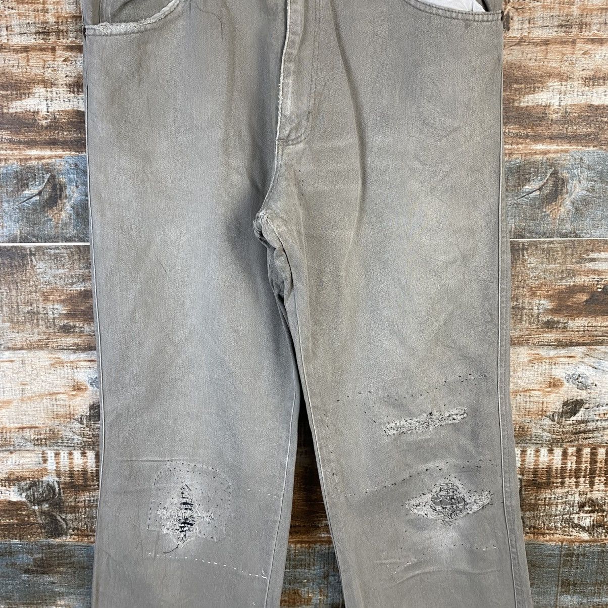 Wrangler DL Wrangler Gray ripped distressed cargo Casual Pants #C776 Size US 32 / EU 48 - 5 Thumbnail