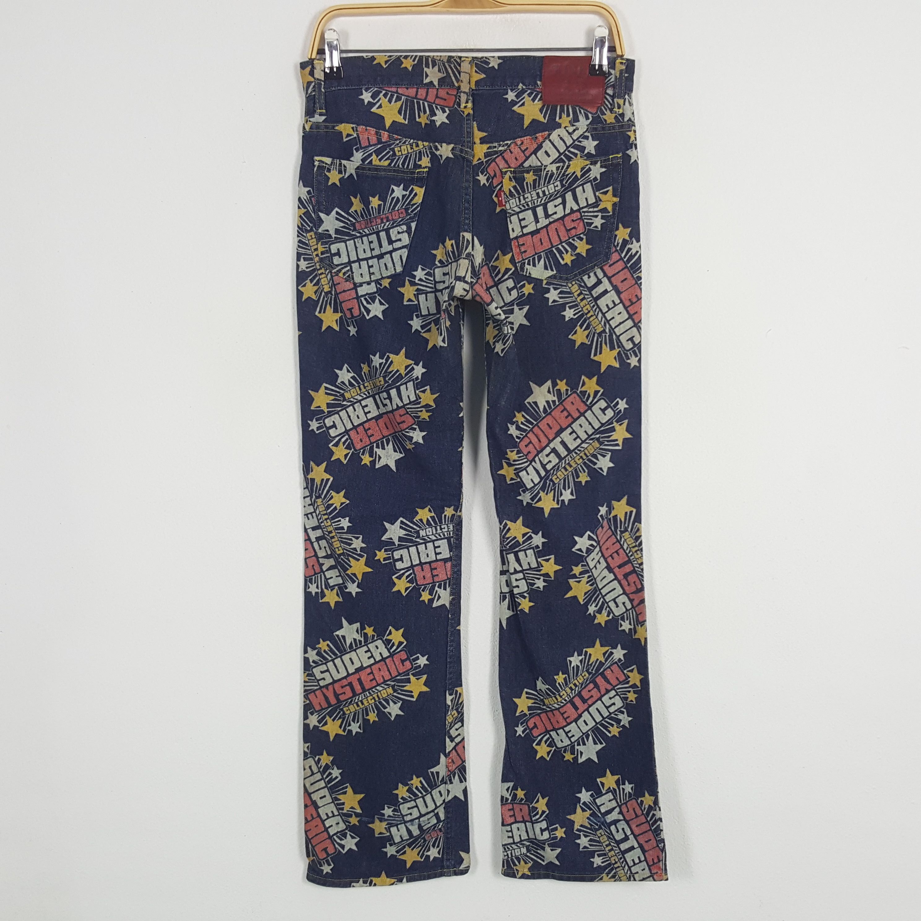 Hysteric Glamour × Japanese Brand × Vintage Vintage Hysteric Glamour Super Overprinted Denim Jeans Size US 29 - 4 Thumbnail