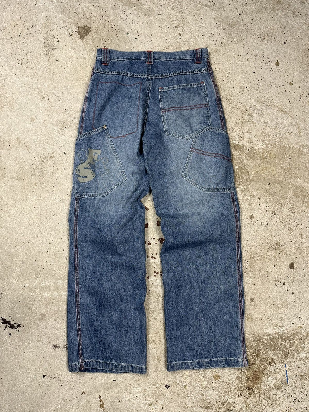 JNCO × Vintage Vintage Y2K Jnco Style Baggy Multi Pocket Denim Pants Jeans Size US 28 / EU 44 - 1 Thumbnail