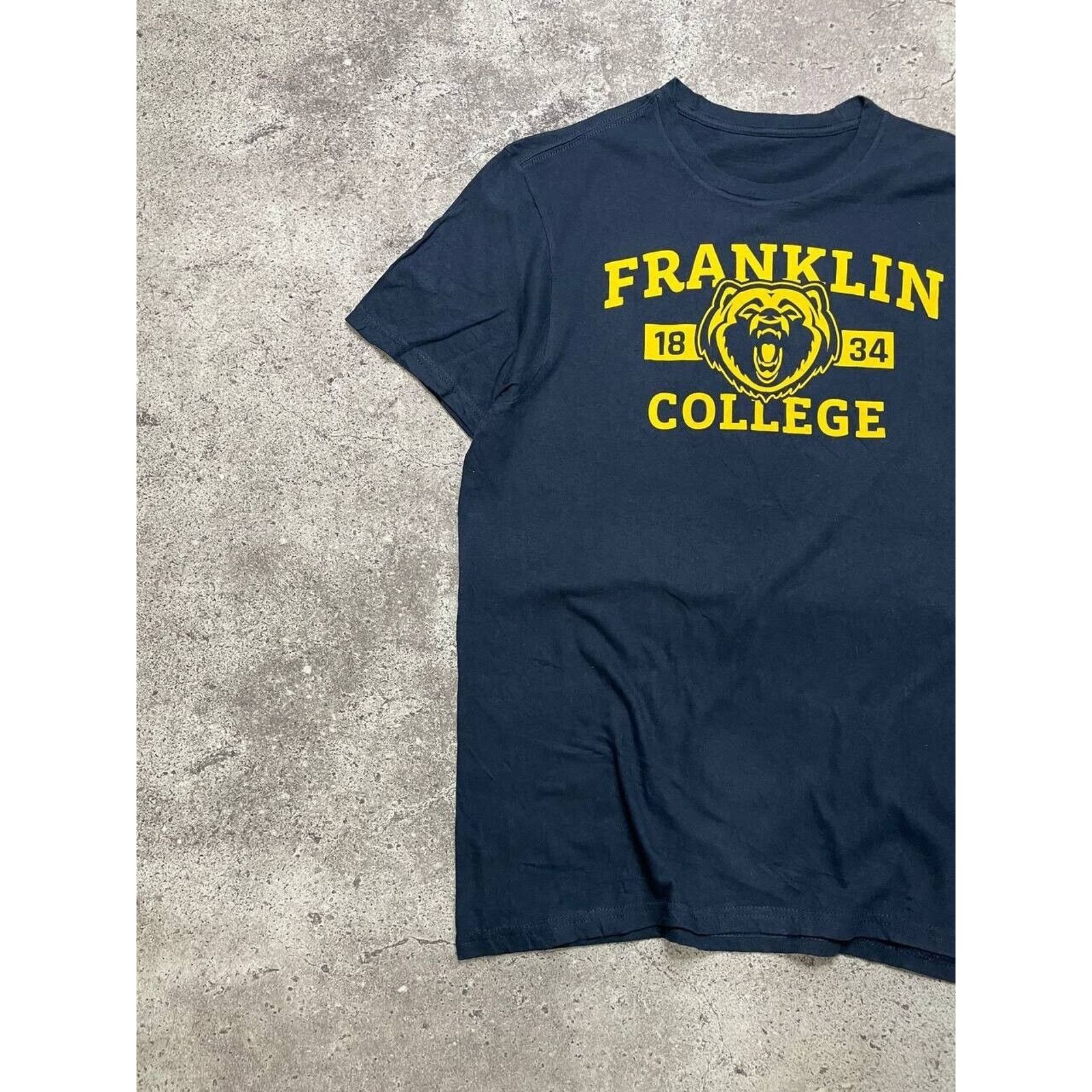 Vintage Vintage Franklin College T-shirt 1834 Bear Graphic Black M Size US M / EU 48-50 / 2 - 2 Thumbnail