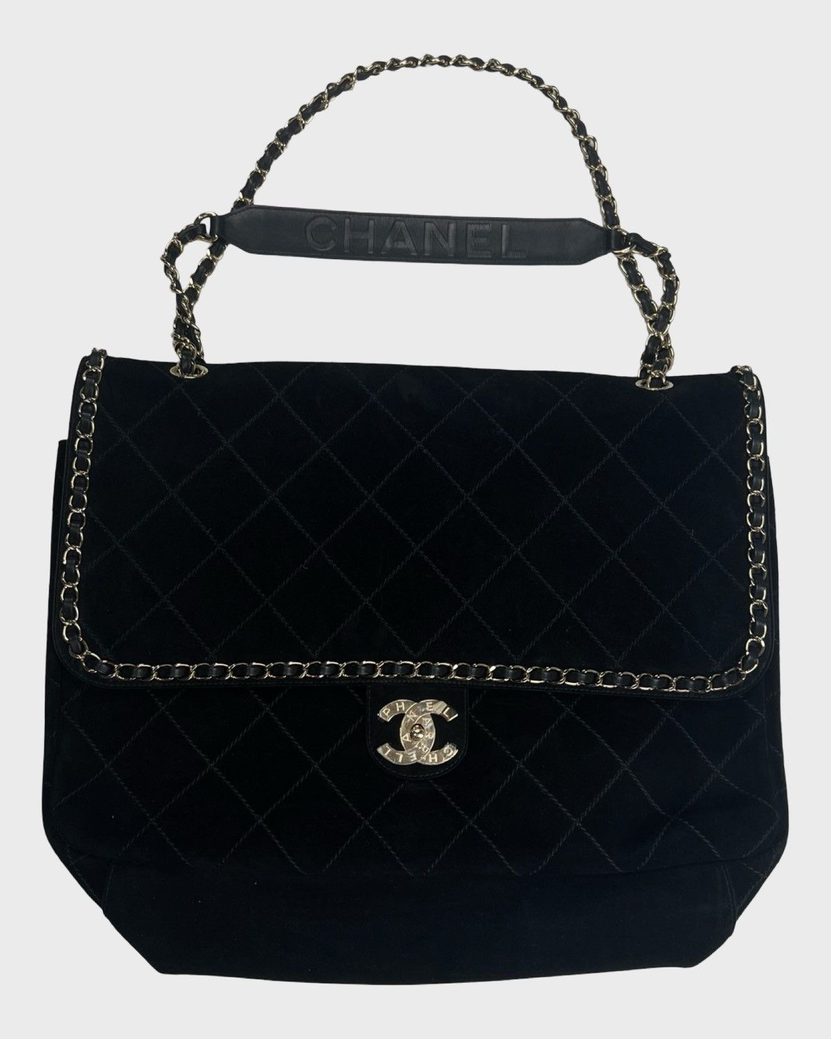 Chanel x Pharrell XXL CF Classic flap Bag Black SZ:OS