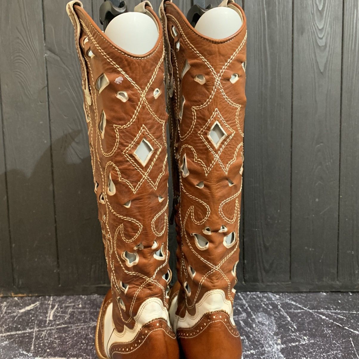 Cowboy Equipment × Pinko PINKO Leather Cowboy Western Women’s Boots Size 39 Size US 9 / IT 39 - 9 Thumbnail