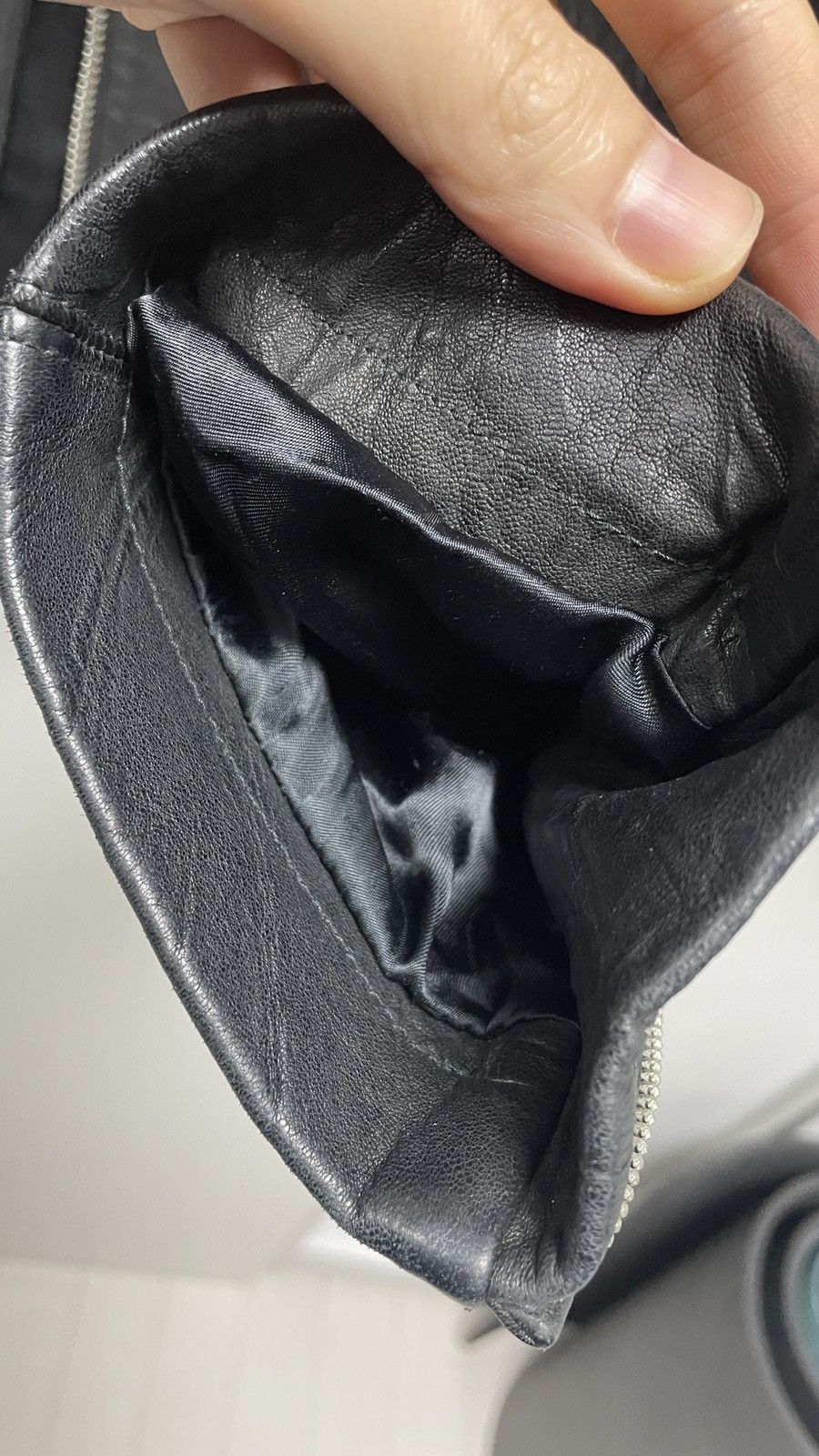 Rick Owens 13f/w Limited leather jacket *mint Hidden hood on neck Size US L / EU 52-54 / 3 - 13 Thumbnail