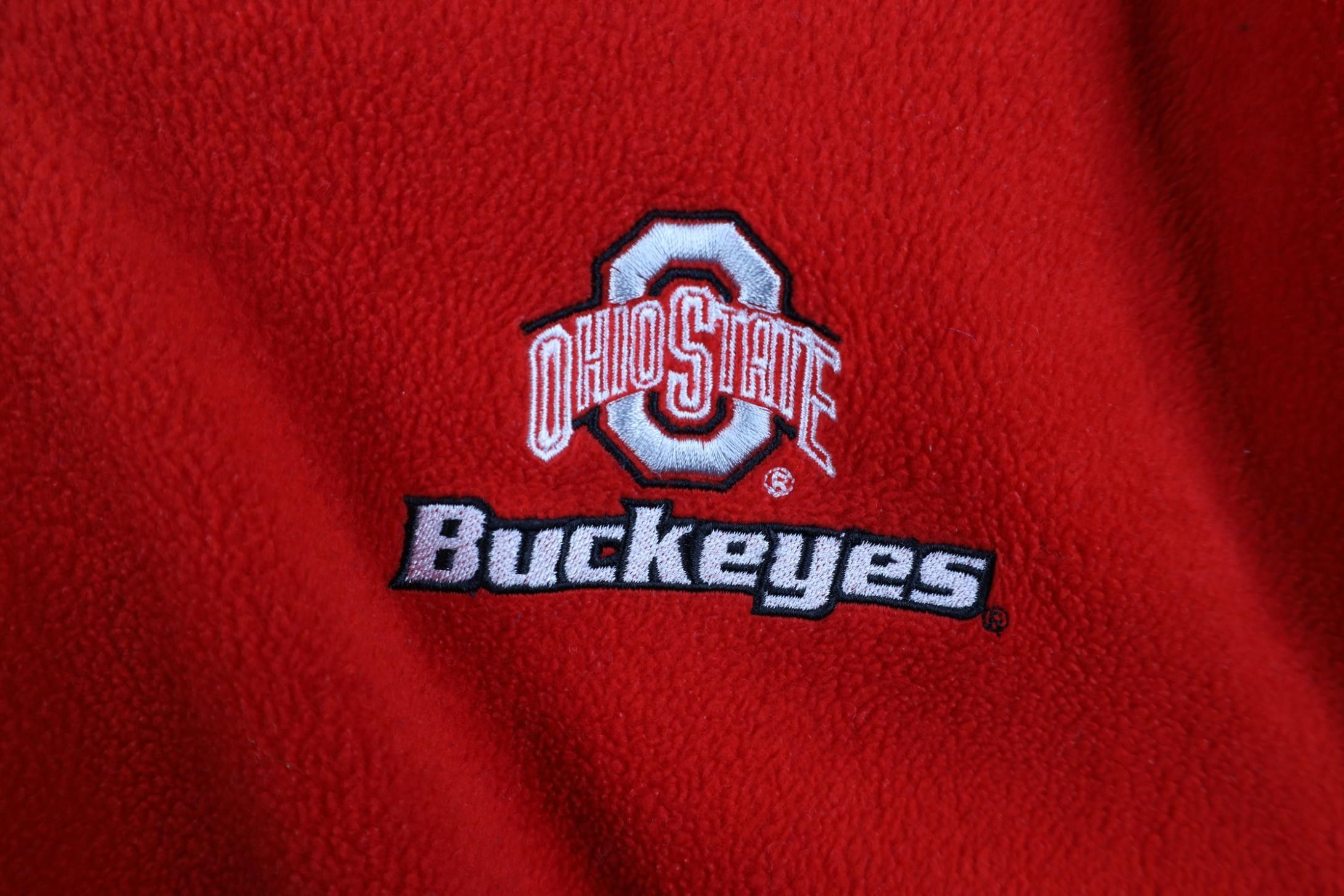 Vintage Vintage Ohio State University 1/4 Zip Fleece Sweater Size US XL / EU 56 / 4 - 7 Thumbnail