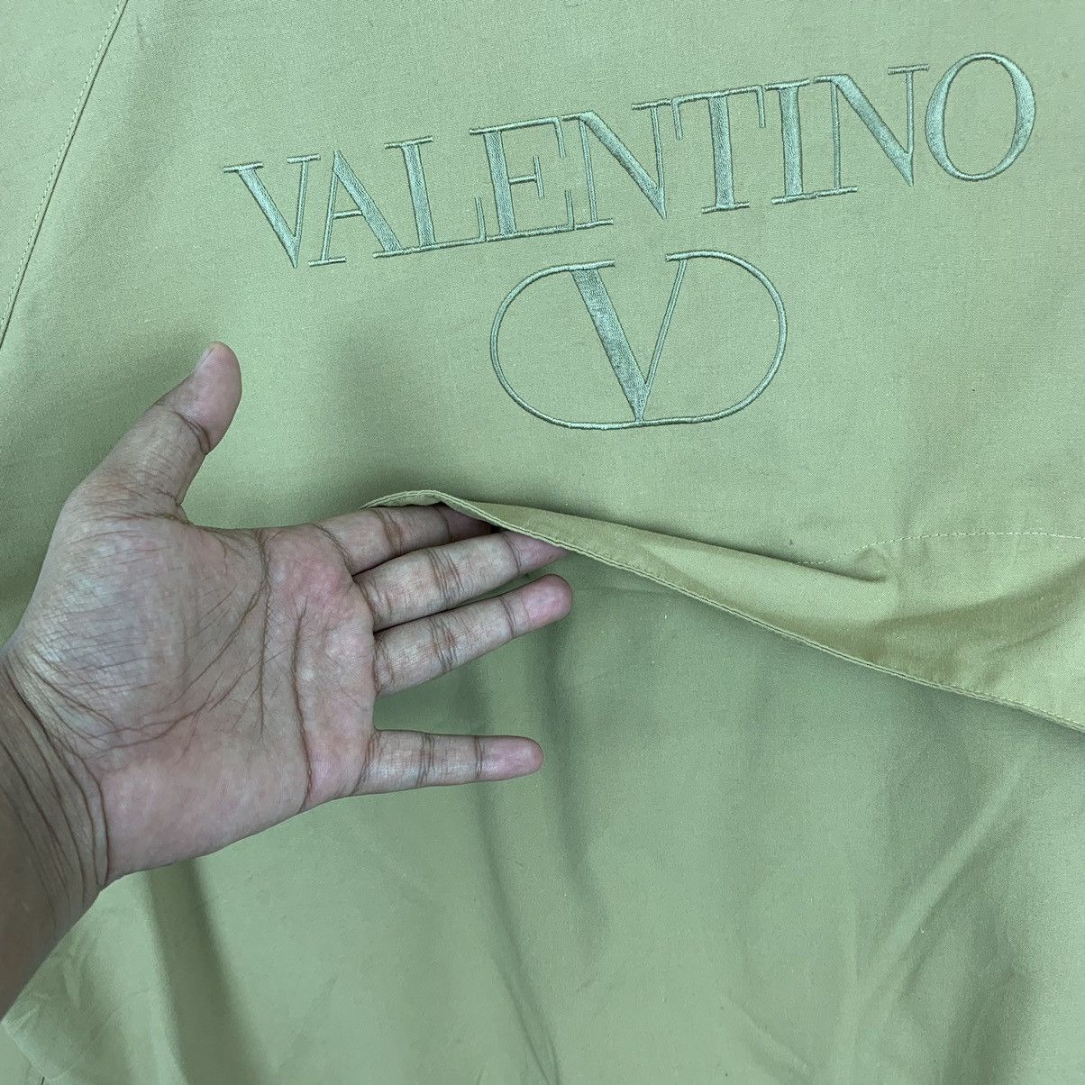 Valentino × Vintage Valentino Jeans Big Logo Embroidered Bomber Jacket Size US M / EU 48-50 / 2 - 3 Thumbnail